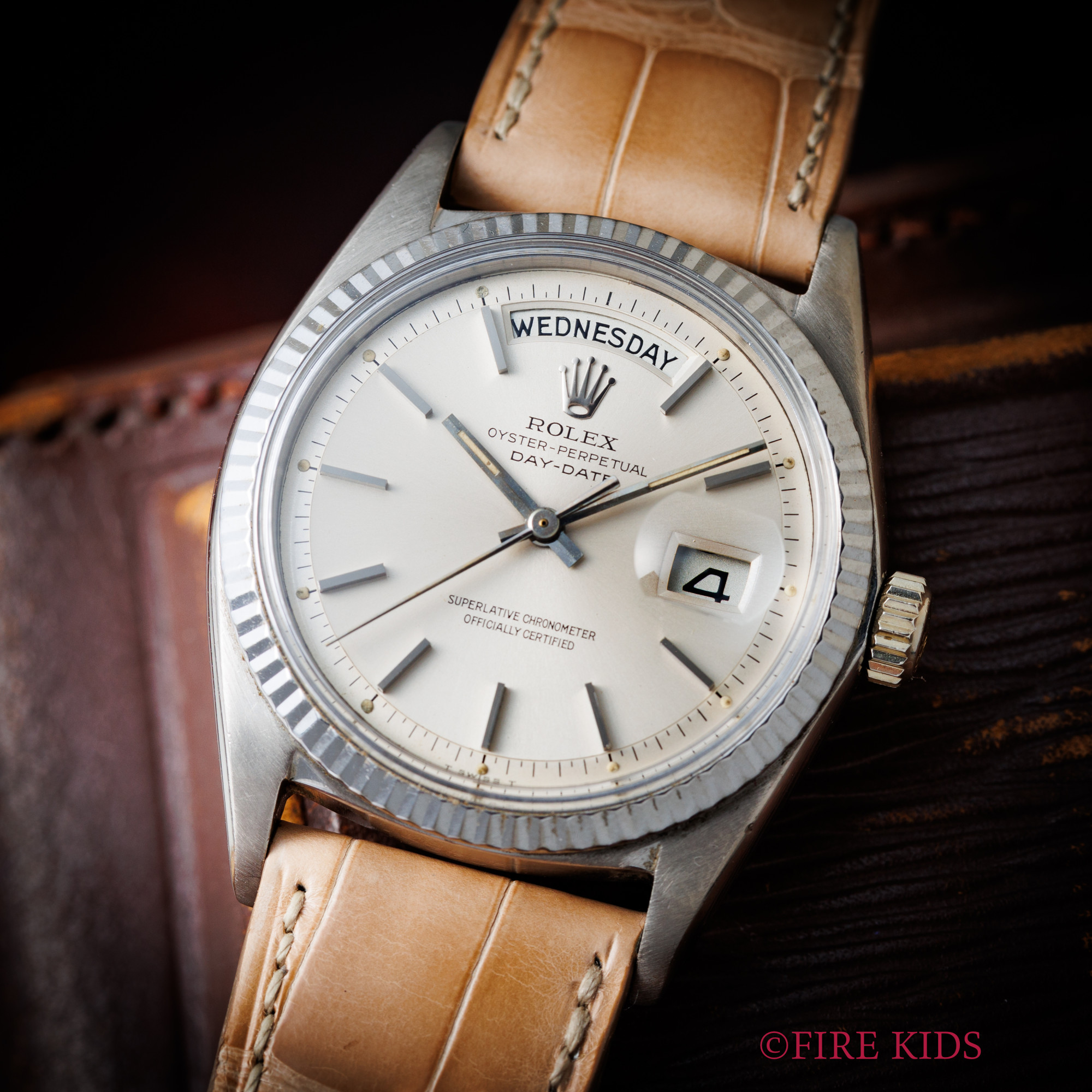 ロレックス デイデイト Ref.1803 ホワイトゴールド無垢 1965年製 自動巻き