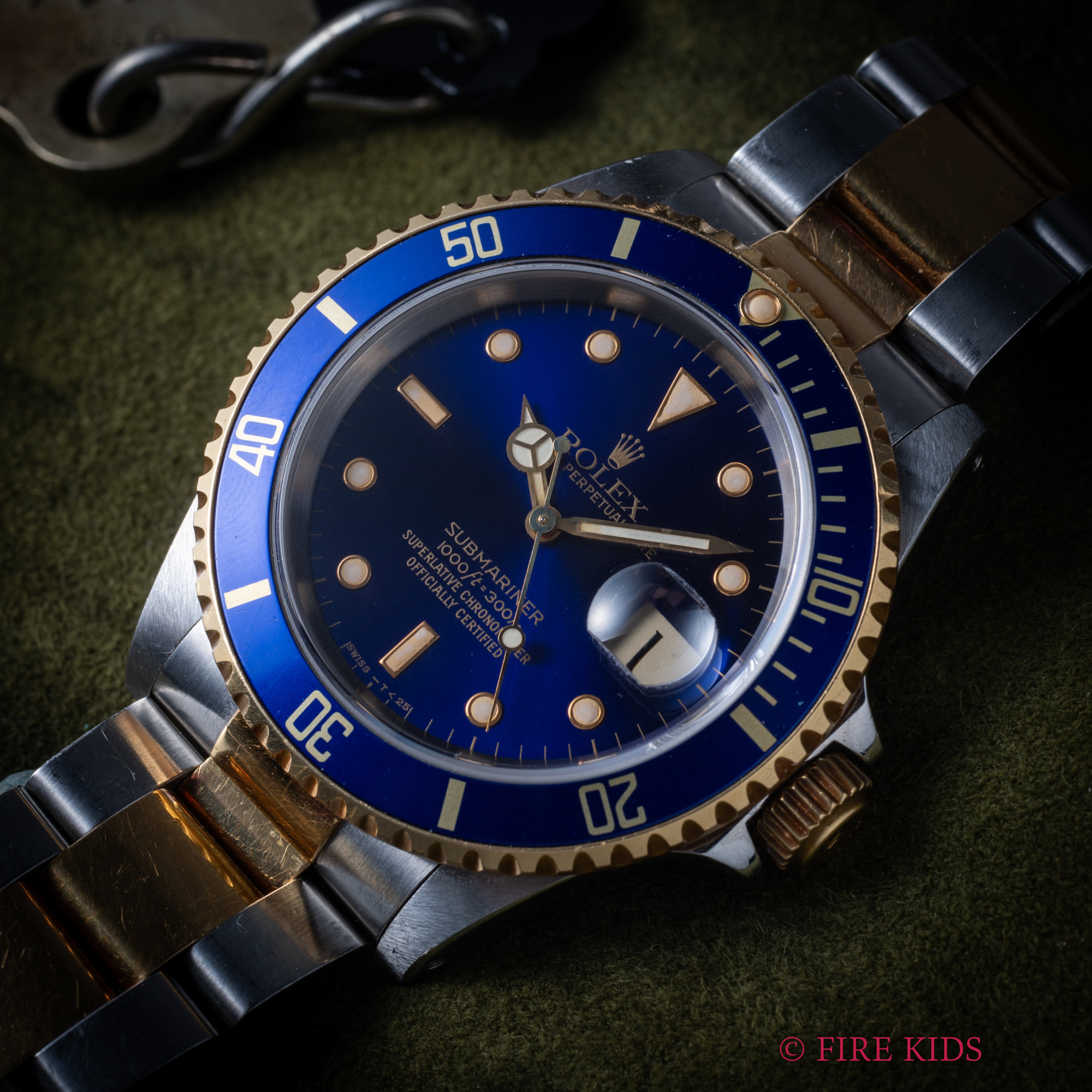 ロレックス　サブマリーナ　青サブ　バイオレット　Ref.16613　1989～1990年製　コンビ