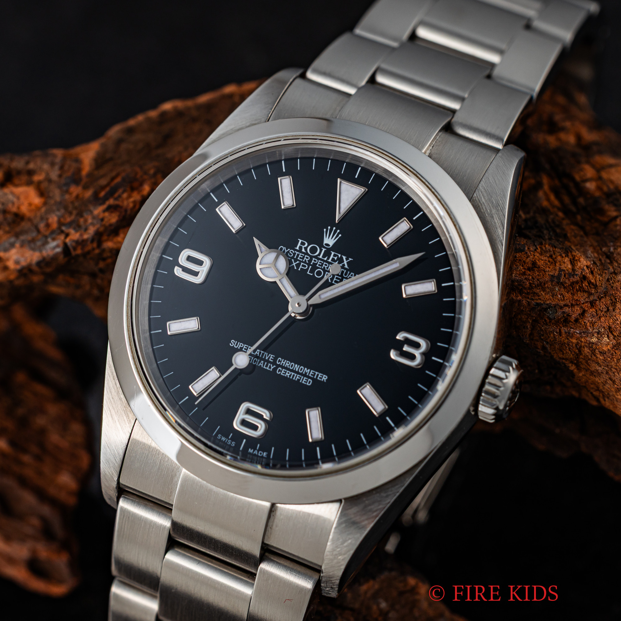 ロレックス　エクスプローラー　2001年製　自動巻き　ギャラ付き