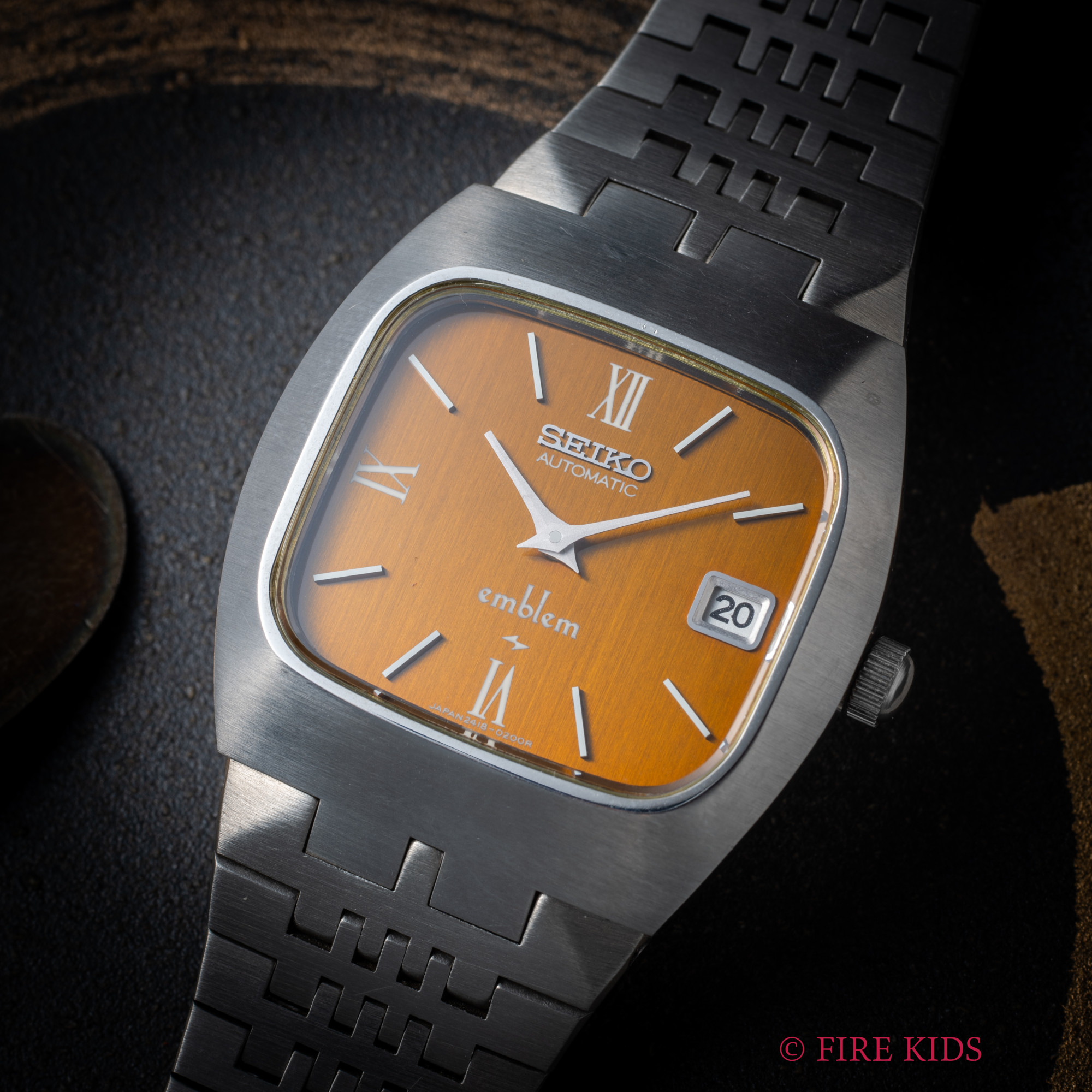 セイコー　エンブレム　自動巻き　ref.2418-3020　1975年製　N.O.S　プライスタグ付き