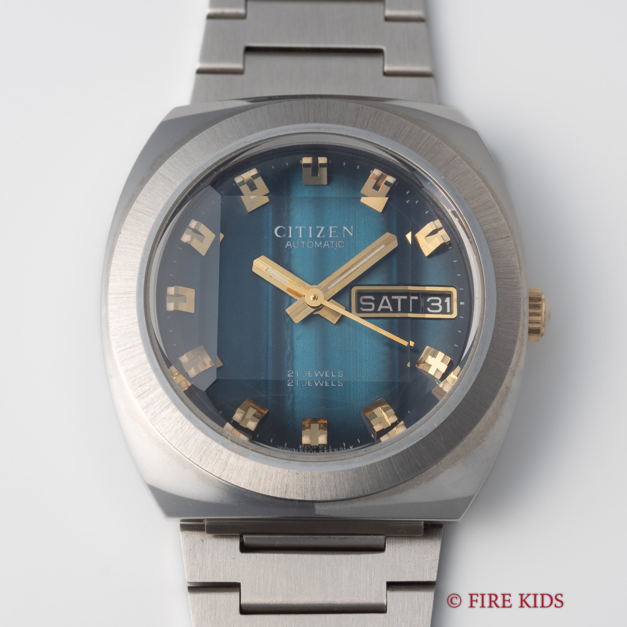 FIREKIDS｜ファイアーキッズ / シチズン カットガラス 自動巻き