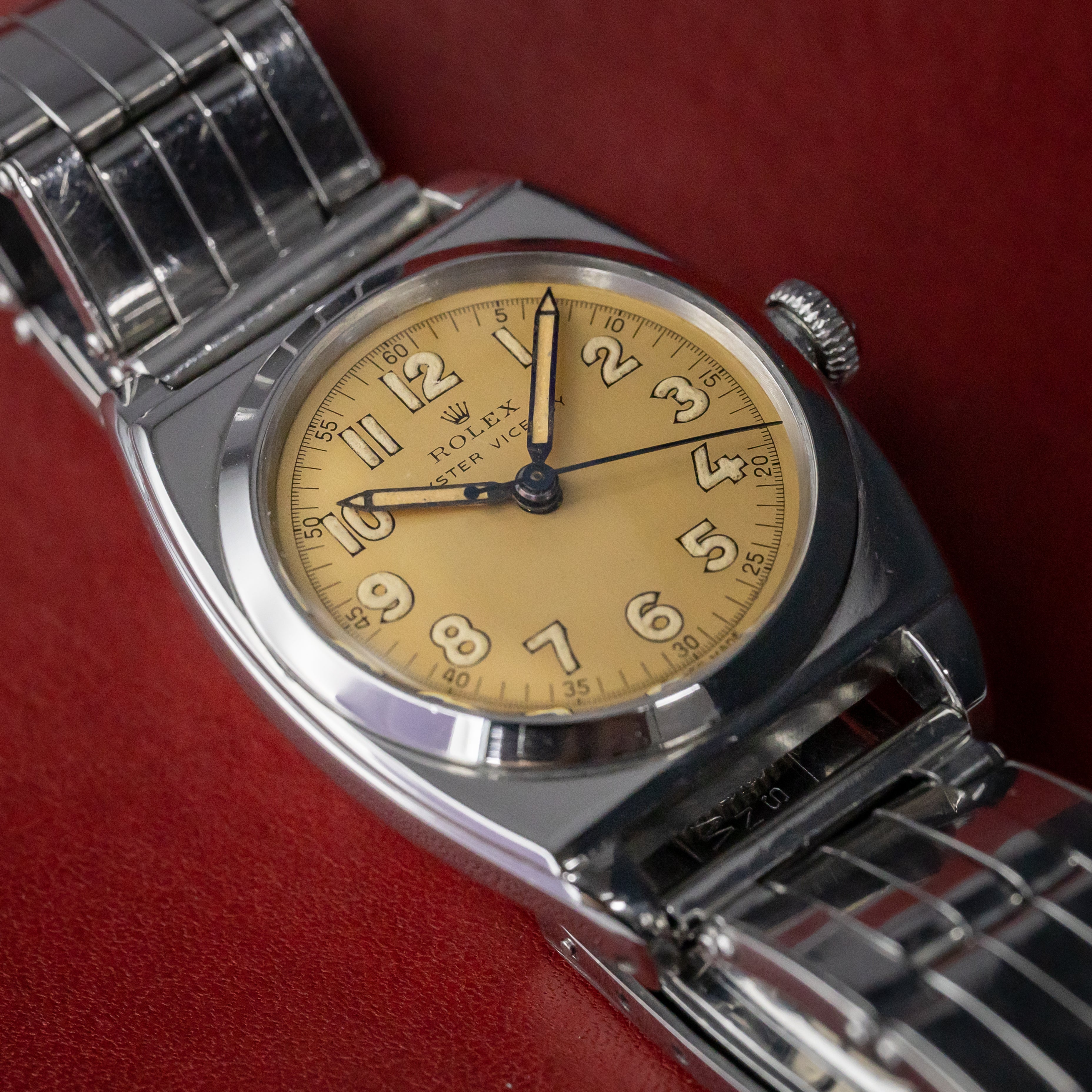 ロレックス バイセロイ アラビアダイヤル 1942年製 Ref.3116 クロムウェルブレス