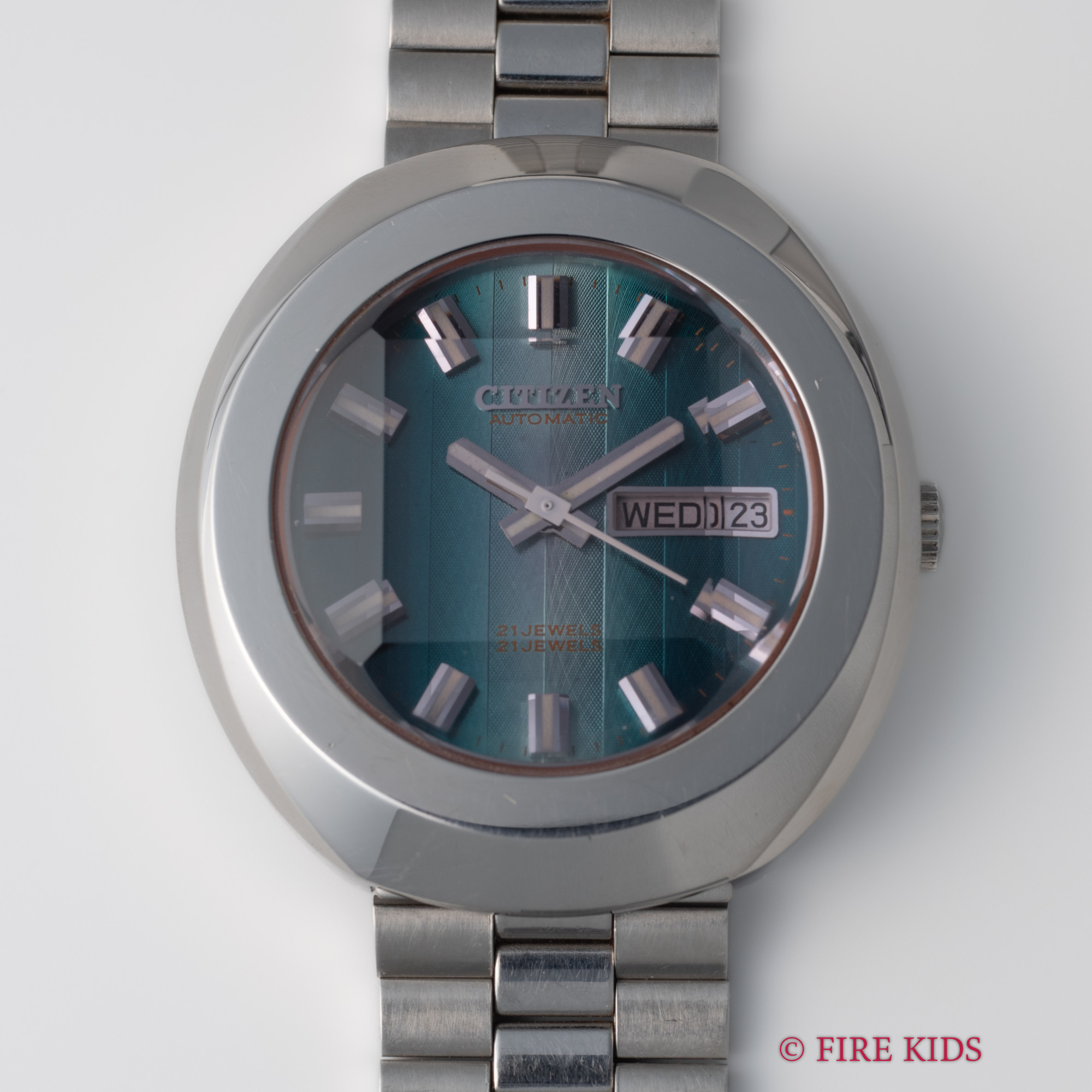 FIREKIDS｜ファイアーキッズ / シチズン カットガラス ブルーグリーン