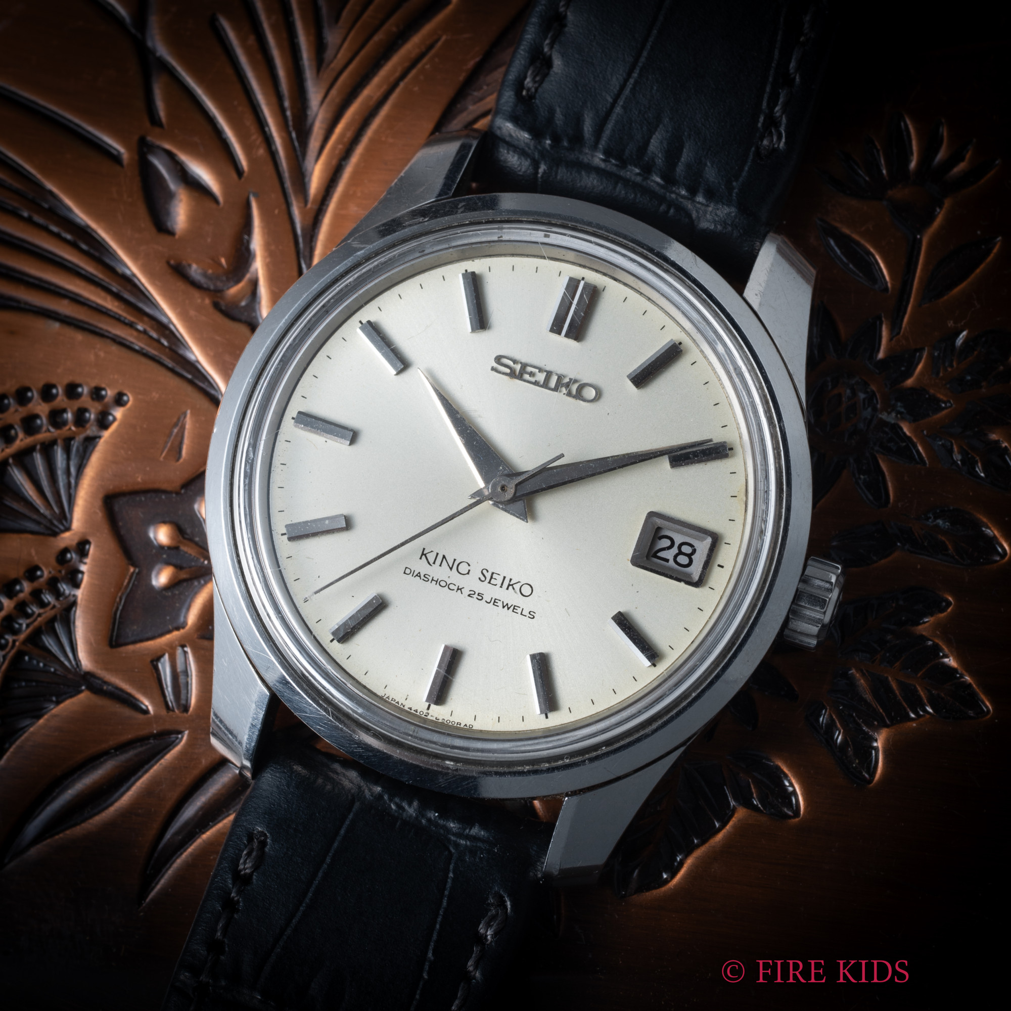 キングセイコー 44KS 1966年製 手巻き 盾メダリオン デイト付き