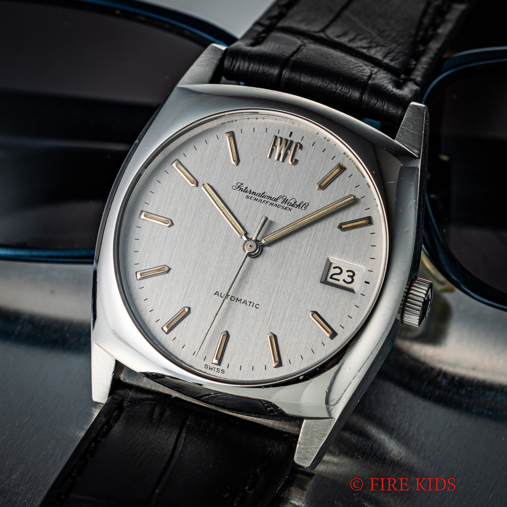 IWC 1978年製 ゴルフクラブ Ref.1830 ペラトン式自動巻 Cal.8541B シルバー文字盤