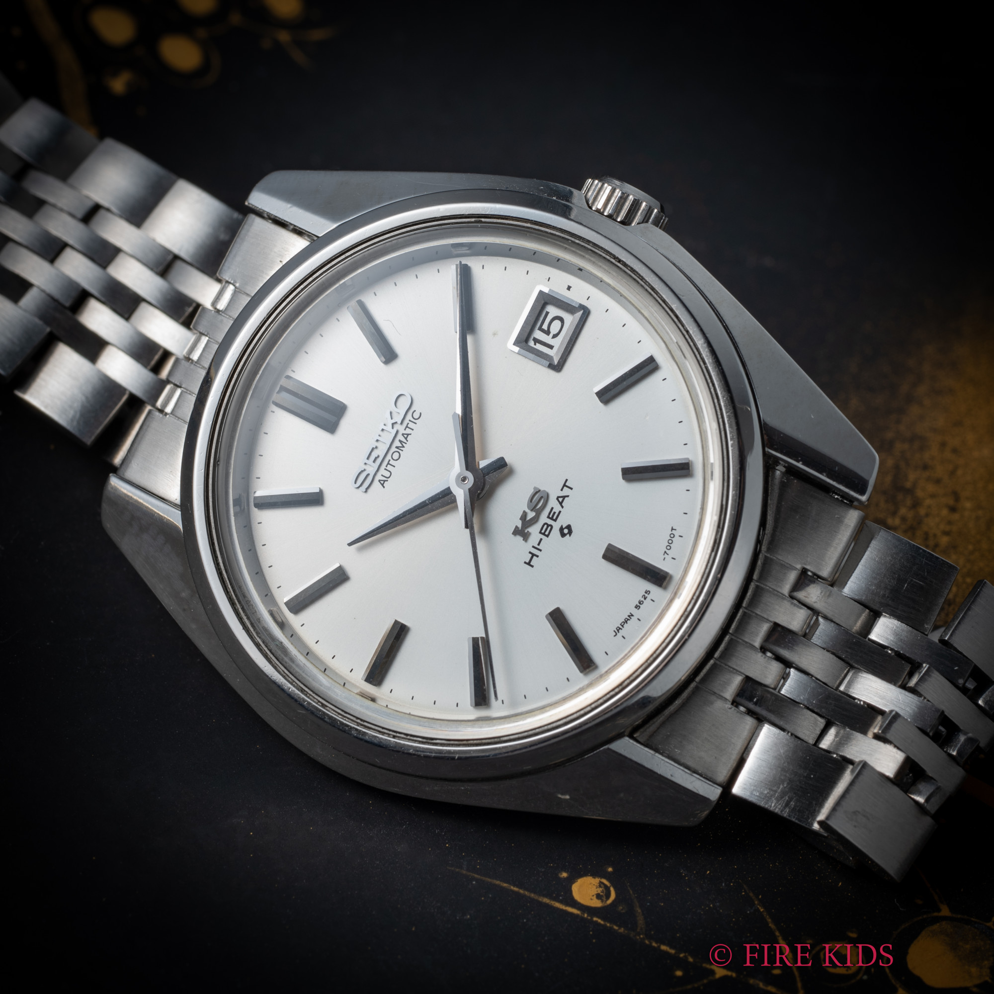 キングセイコー ハイビート 1970年製（昭和45年製） Ref.5625-7000 ハイビート自動巻 56KS 純正ブレス付き