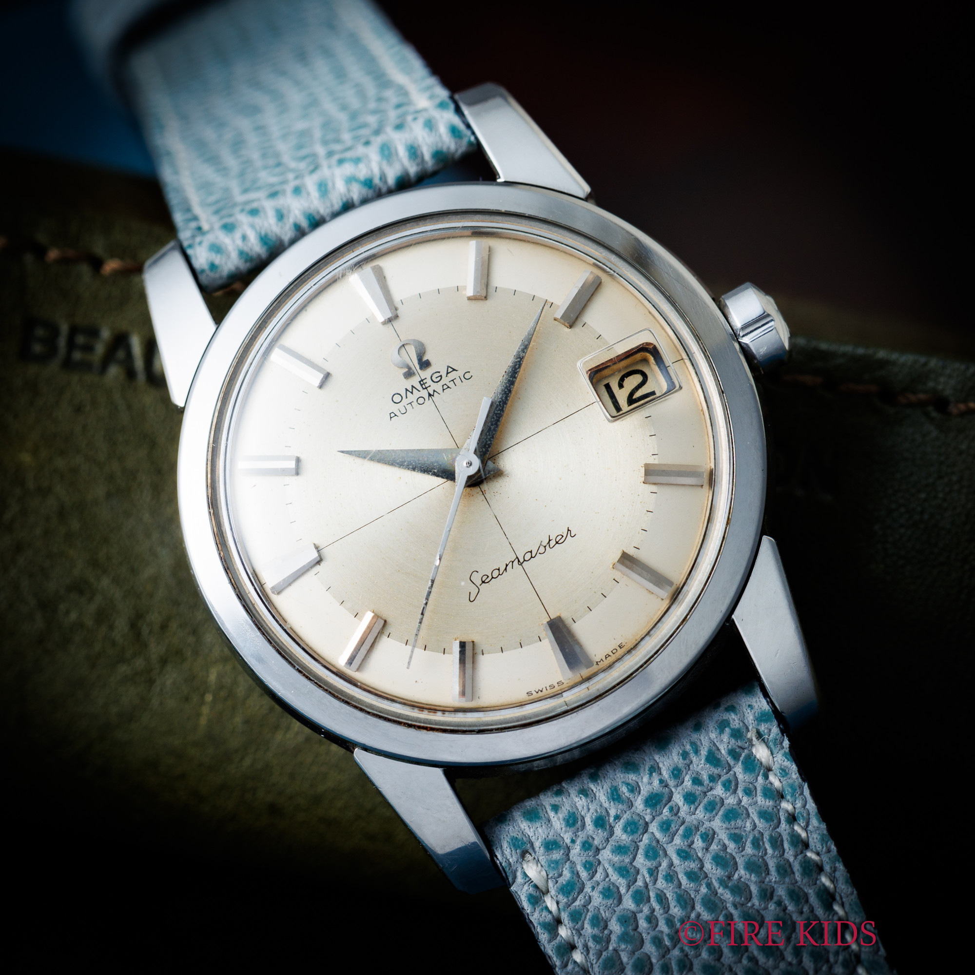 オメガ シーマスター 1958年製 Ref.2849 全回転ローター自動巻 Cal.503 クロスラインダイヤル