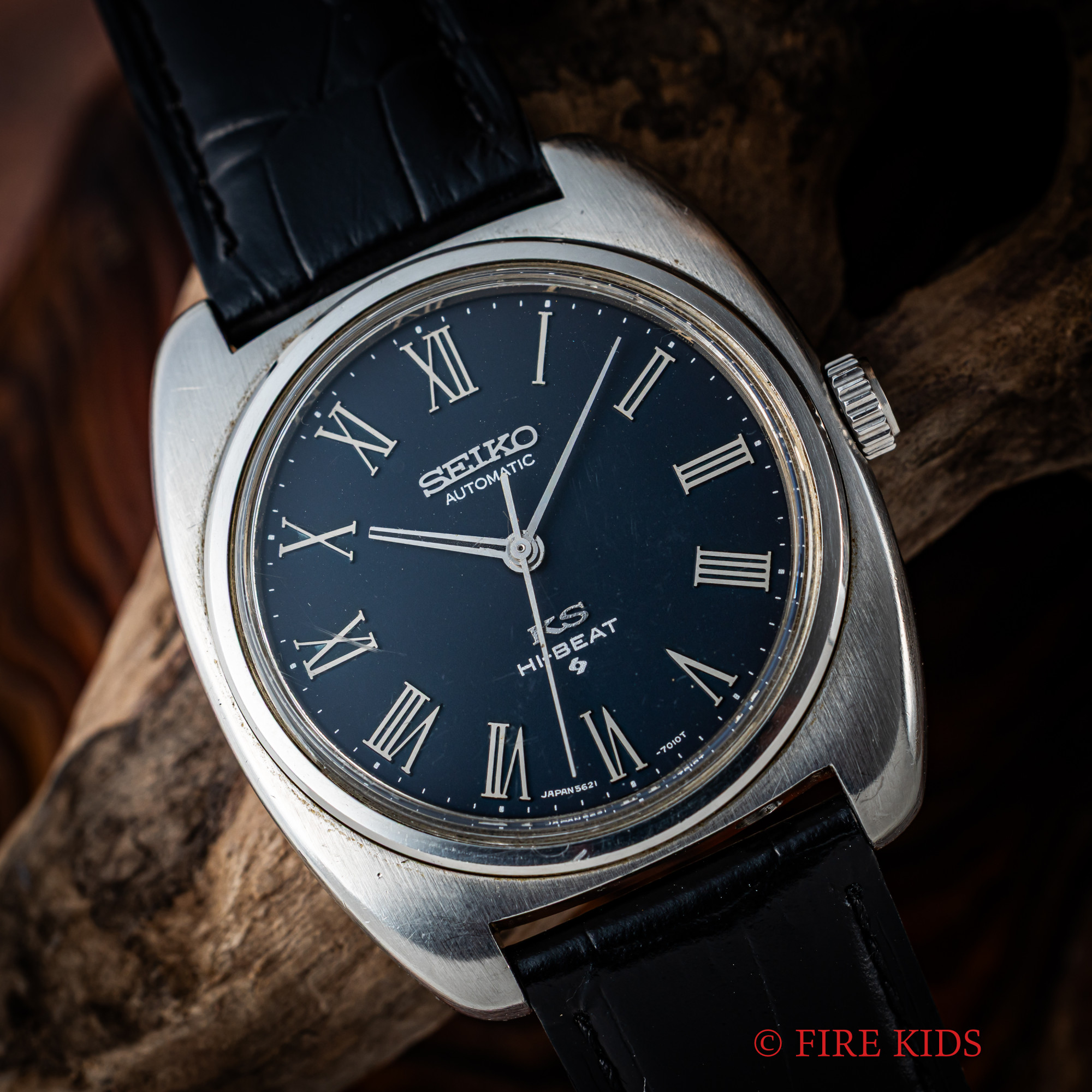 セイコー　キングセイコー　56KS　1971年製　自動巻き　ブルーローマンインデックス