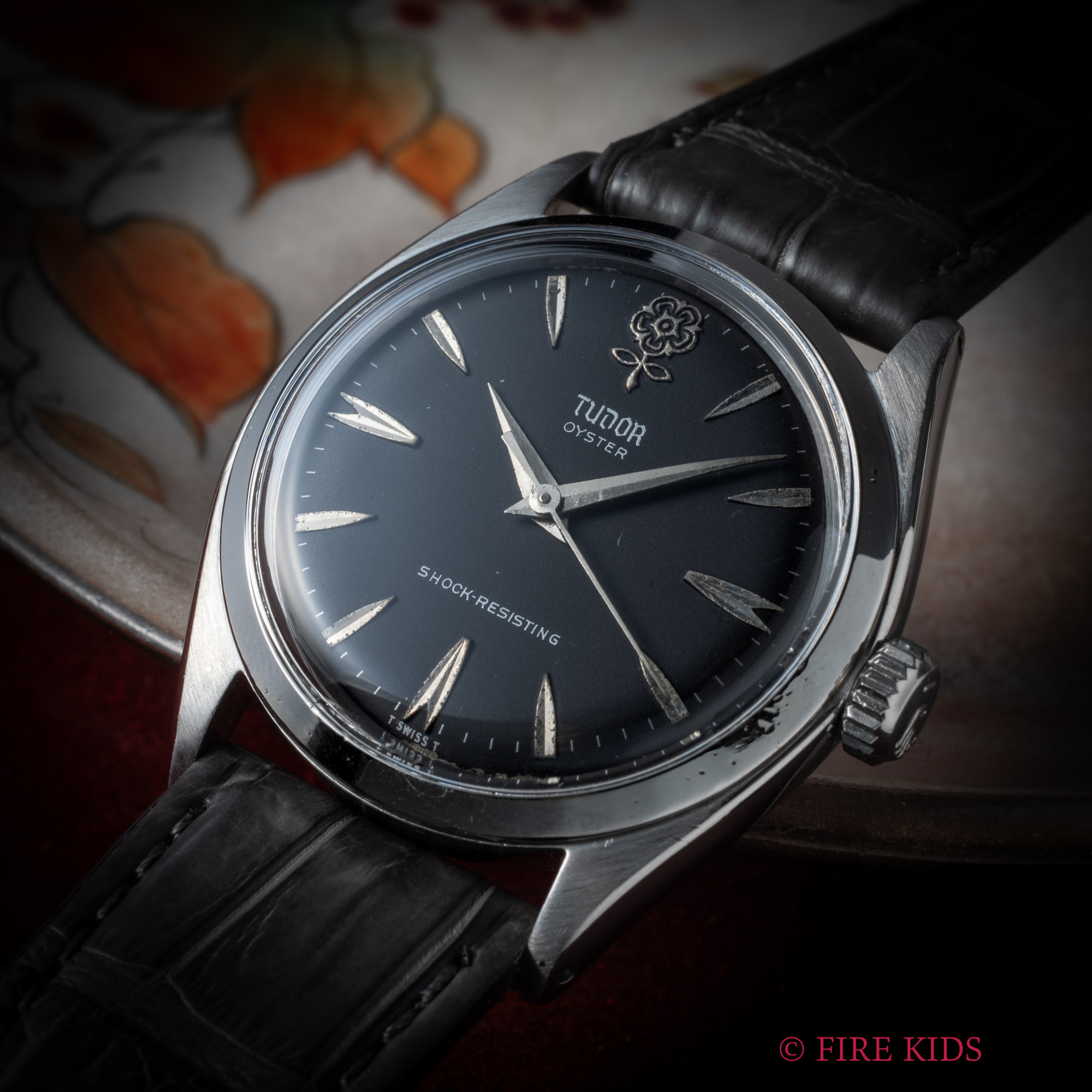 チューダー オイスター デカバラ ブラックリダンダイヤル 手巻き 1962年製