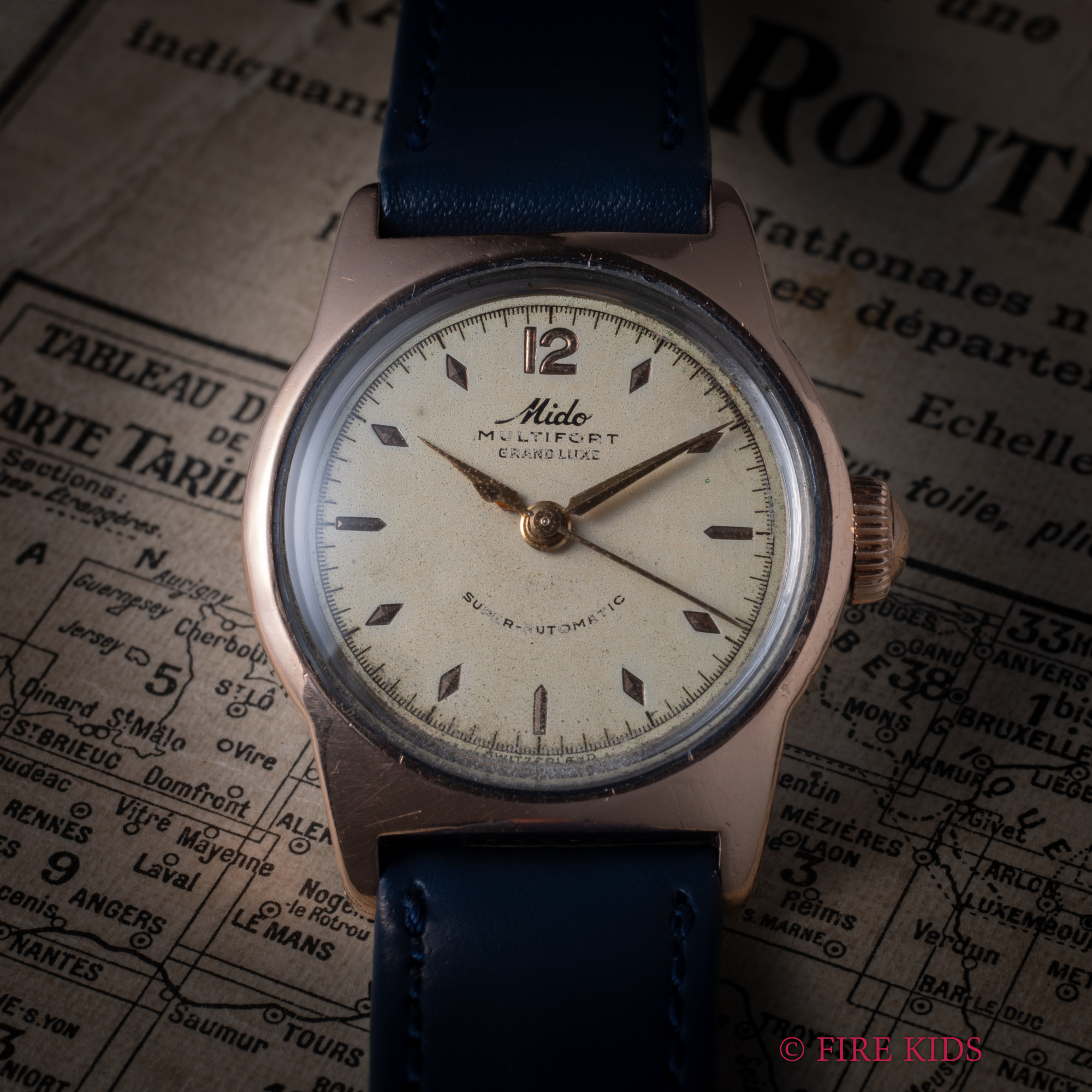 MIDO　マルチフォートミドー マルチフォート 1940年代製 Cal.817 ピンクゴールドキャップ