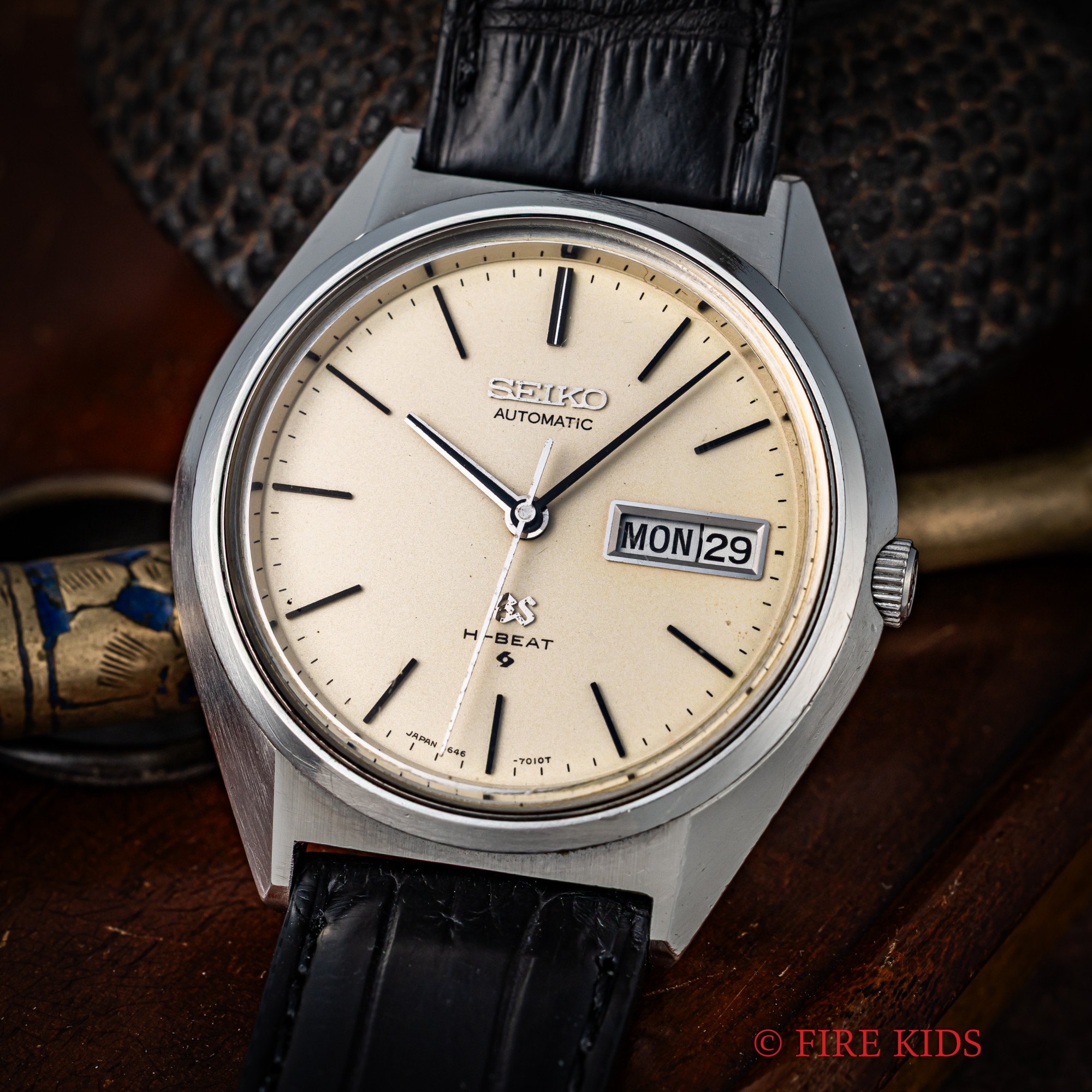 SEIKO グランドセイコー アイボリーダイヤル 56GS 1971年製 ハイビート自動巻き デイデイト