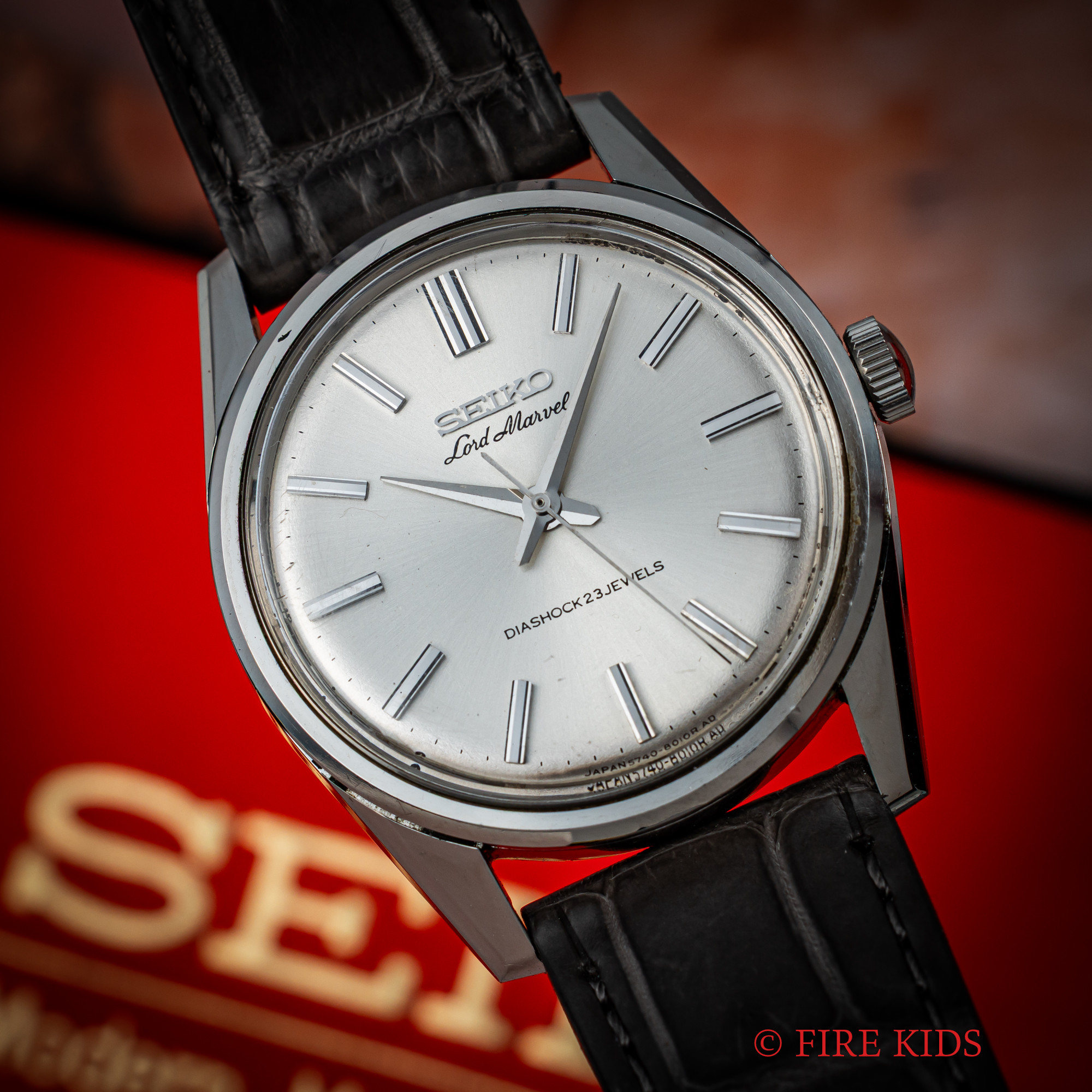 セイコー ロードマーベル Ref.5740-8000 1966年製 手巻き 箱、純正尾錠付き