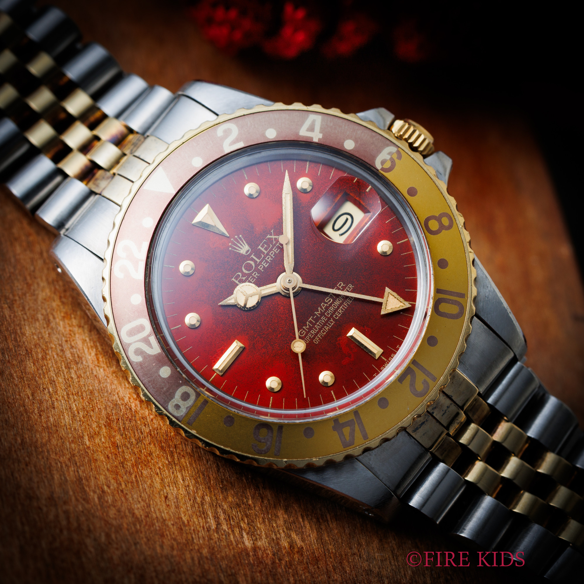 ロレックス GMTマスター ブラウンニップル 茶ツボ Ref.16753 1979年製 純正コンビジュビリーブレス パティーナダイヤル