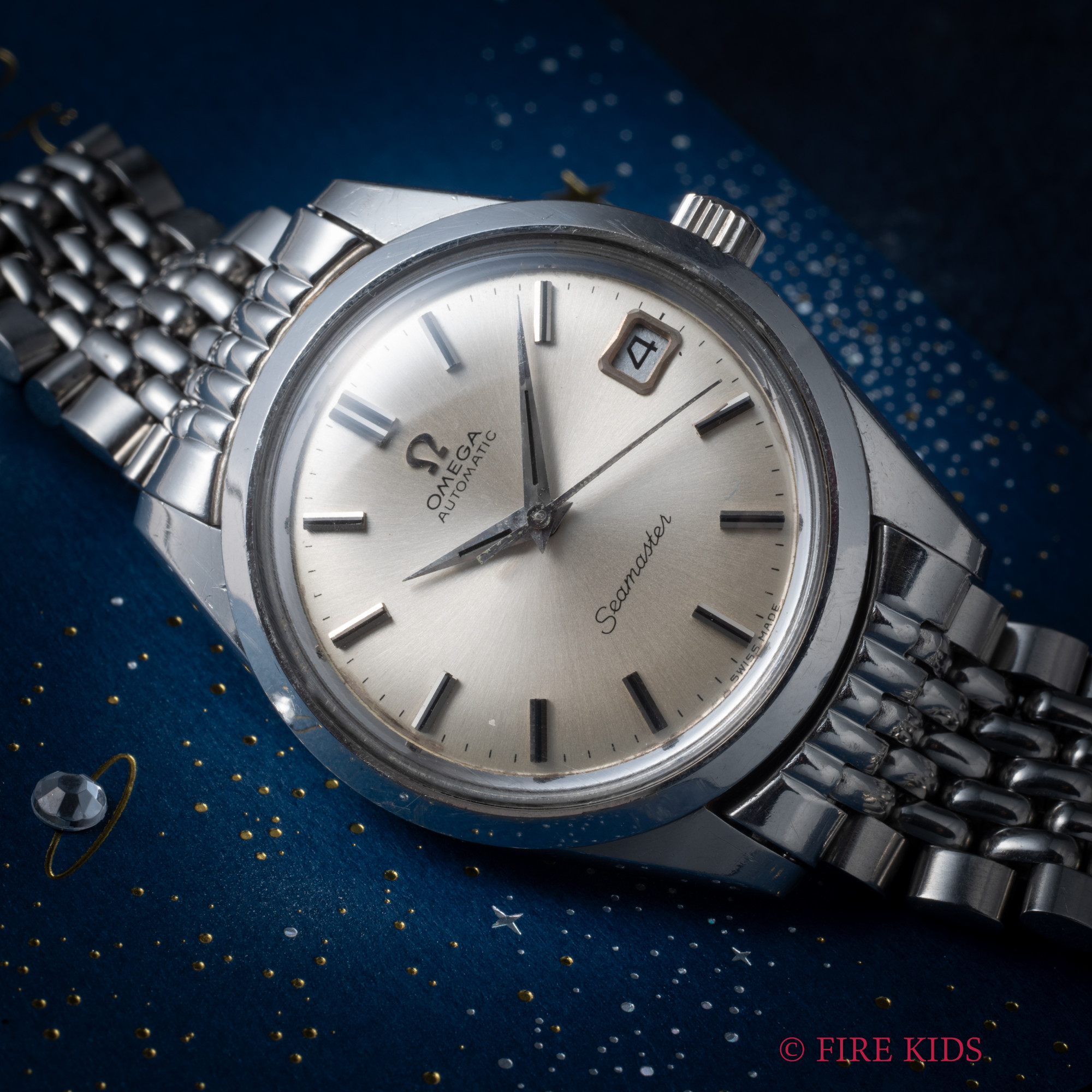 オメガ シーマスター Cal.565 自動巻き 純正ライスブレス 1968年製