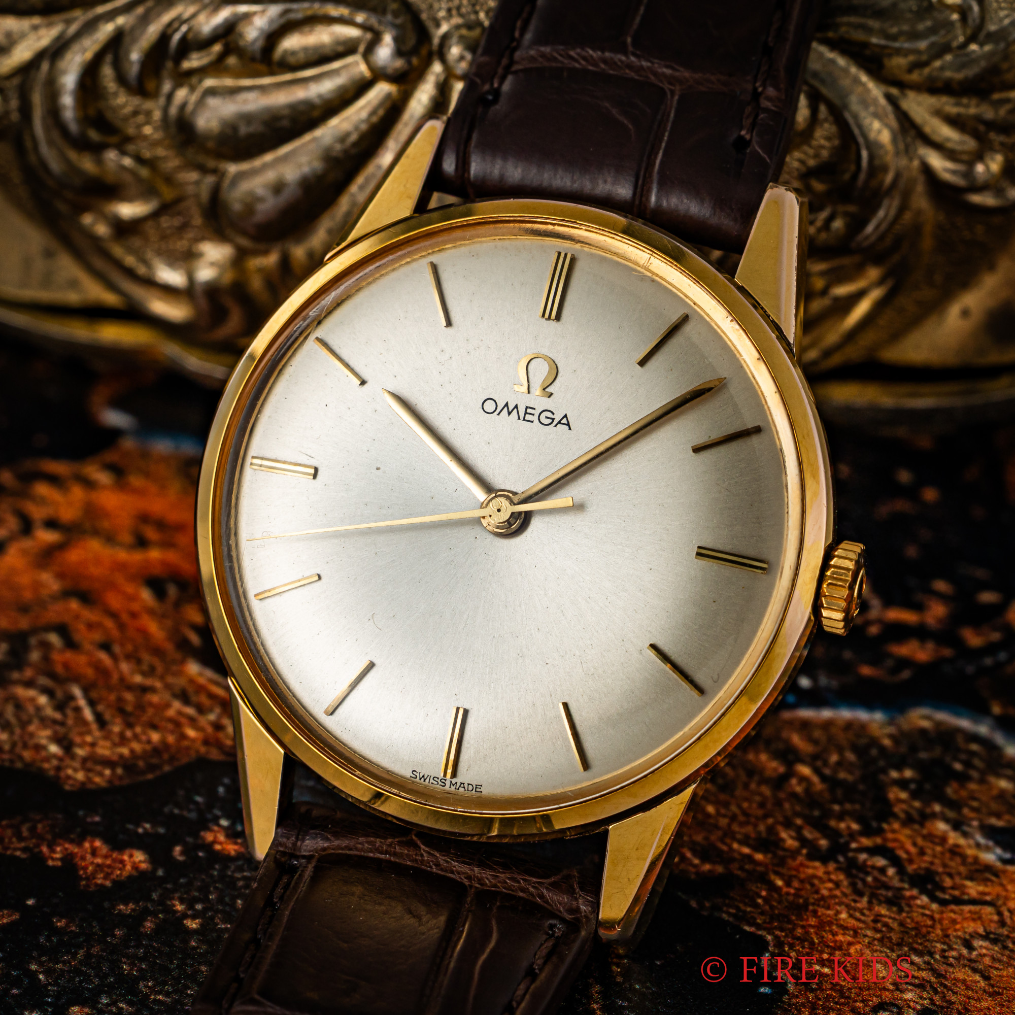 オメガ ラウンドケース 総金張りケース 30mmキャリバー 手巻き Cal.285 E.P.S.A社製ケース 1961年製