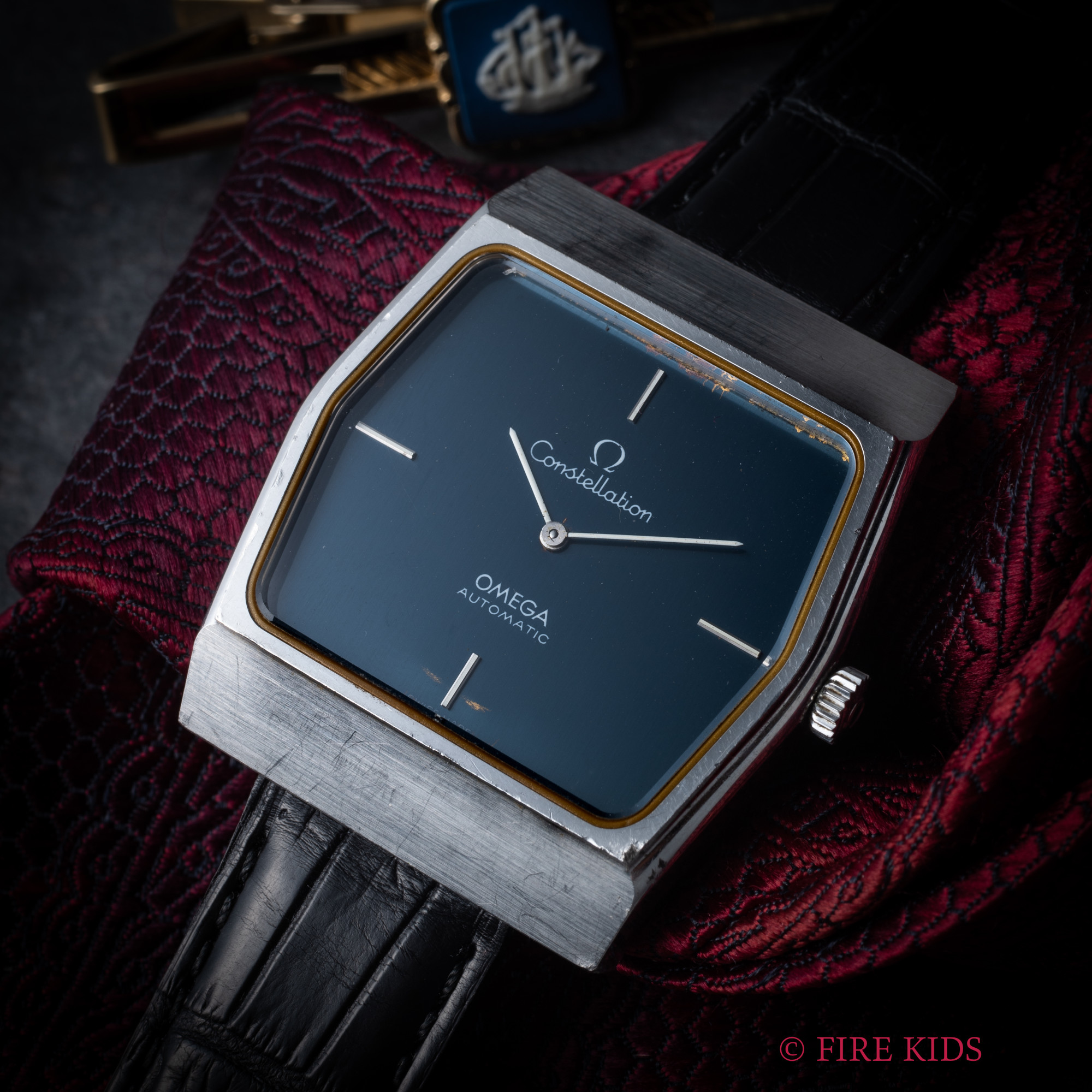 オメガ OMEGA コンステレーション 1973年製 Ref.155.0015 自動巻 ヘキサゴン ブルーグレー