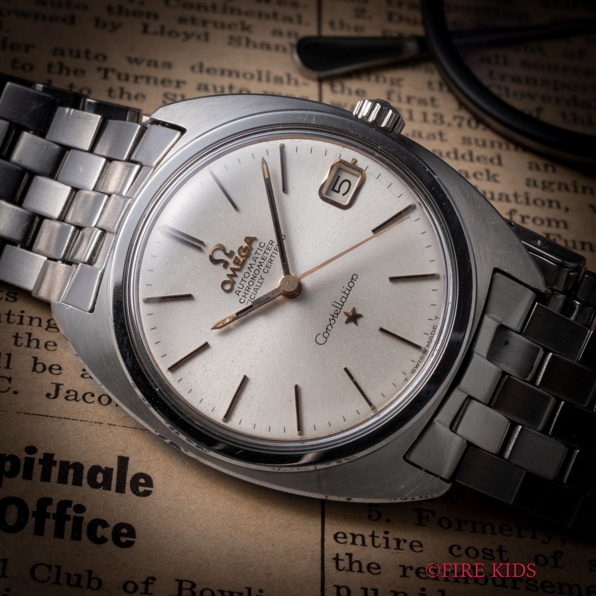 オメガ OMEGA コンステレーション 1966年製 Cライン前期 ジェラルドジェンタデザイン Cal.564 自動巻きクロノメーター 純正ブレス