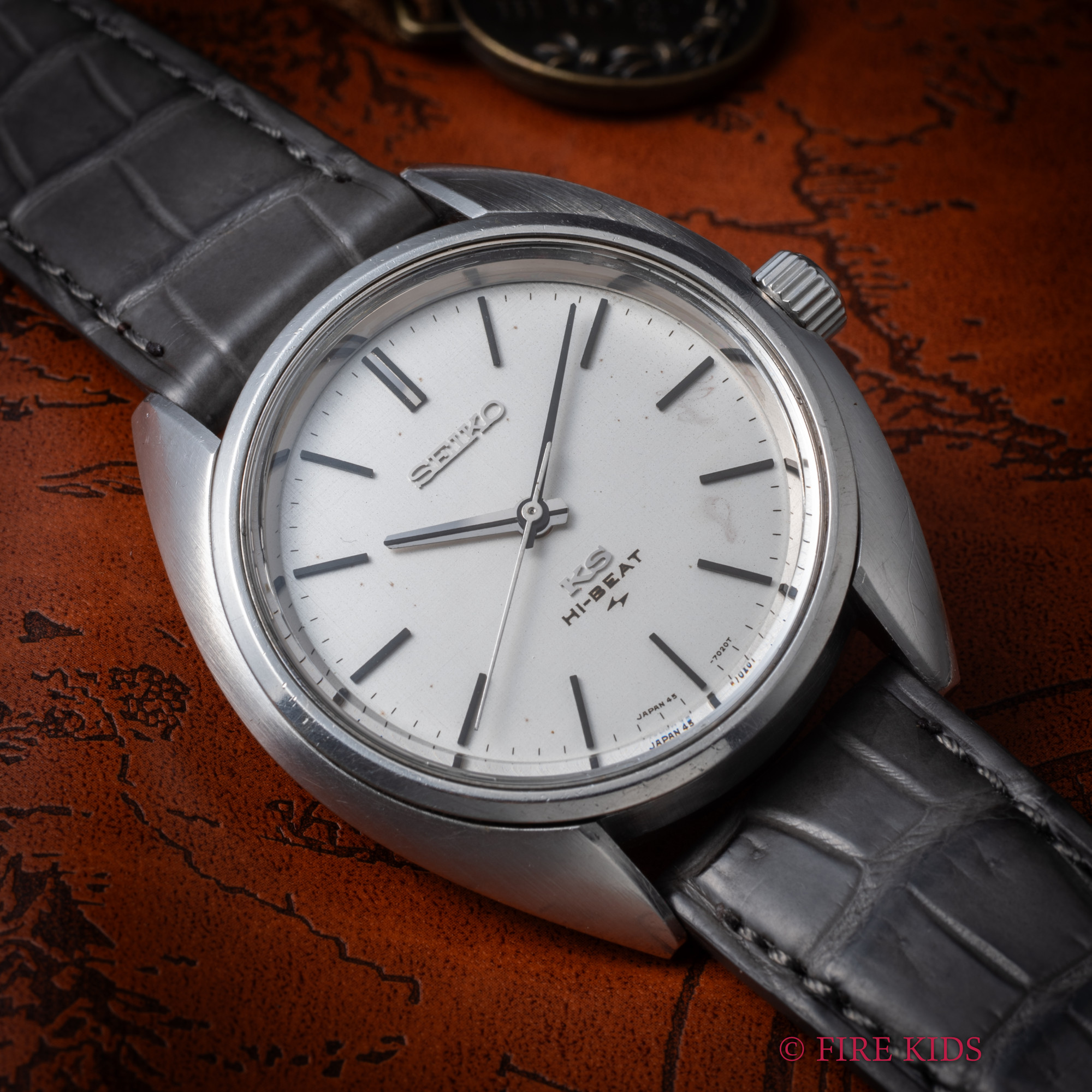 キングセイコー 1971年製 Cラインケース Ref.45-7010 45KS ノンデイト 手巻10振動