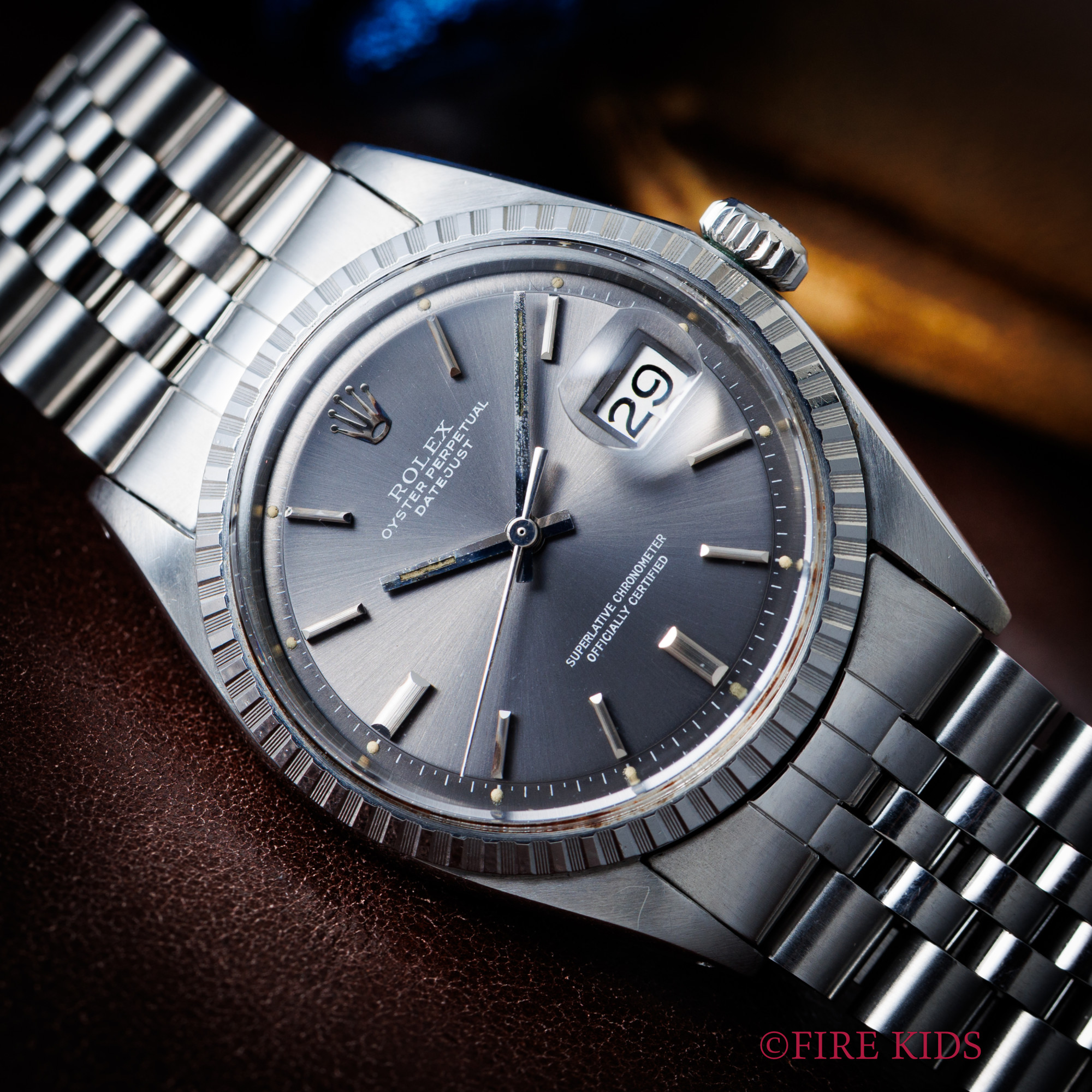 ロレックス デイトジャスト グレーダイヤル 1971年製 Ref.1603 純正ブレス