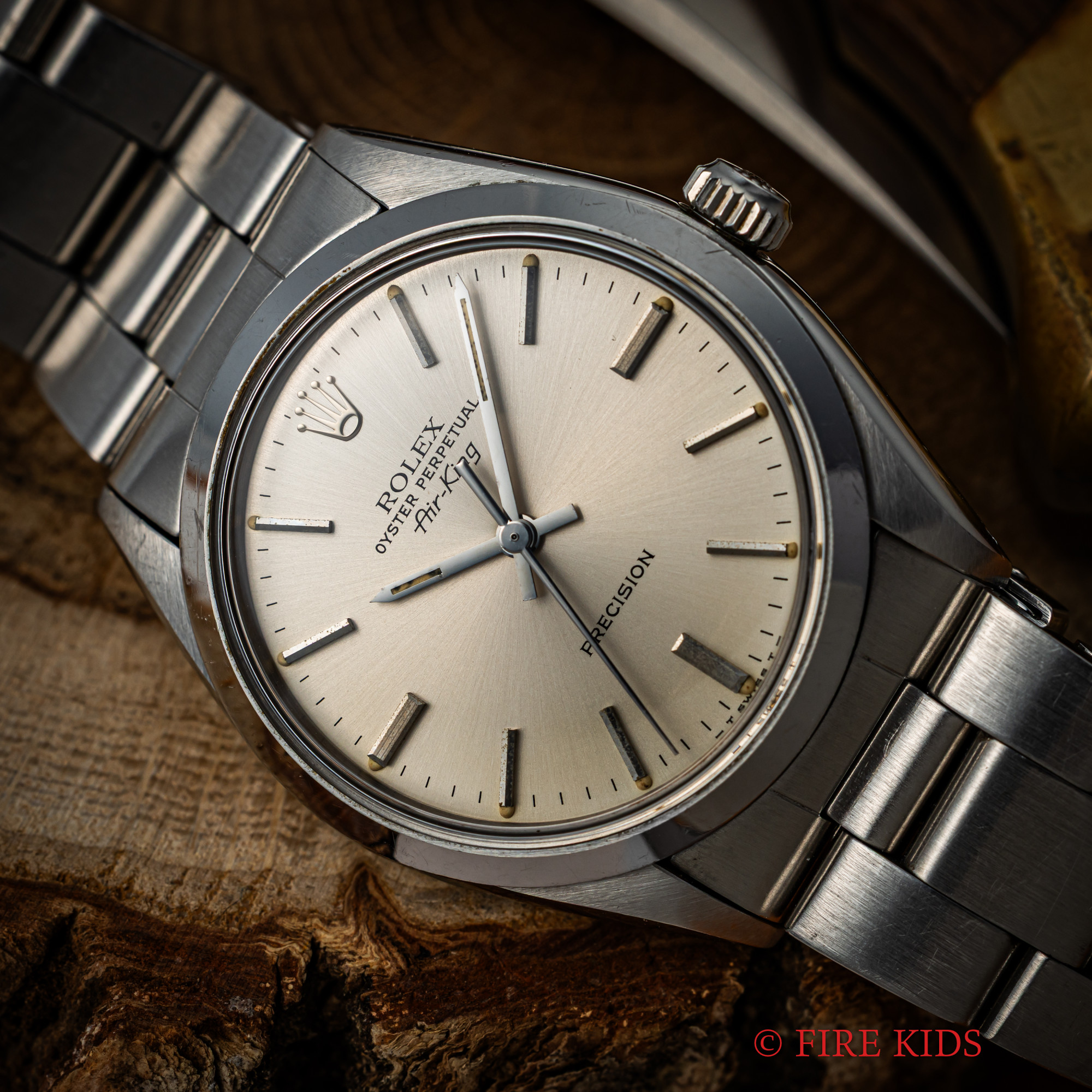 ロレックス エアキング 1978年製 シルバーダイヤル Ref.5500 自動巻ノンデイト