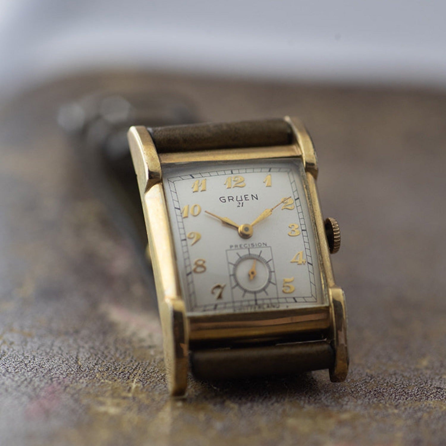 グリュエン 角金 手巻き 1950年代