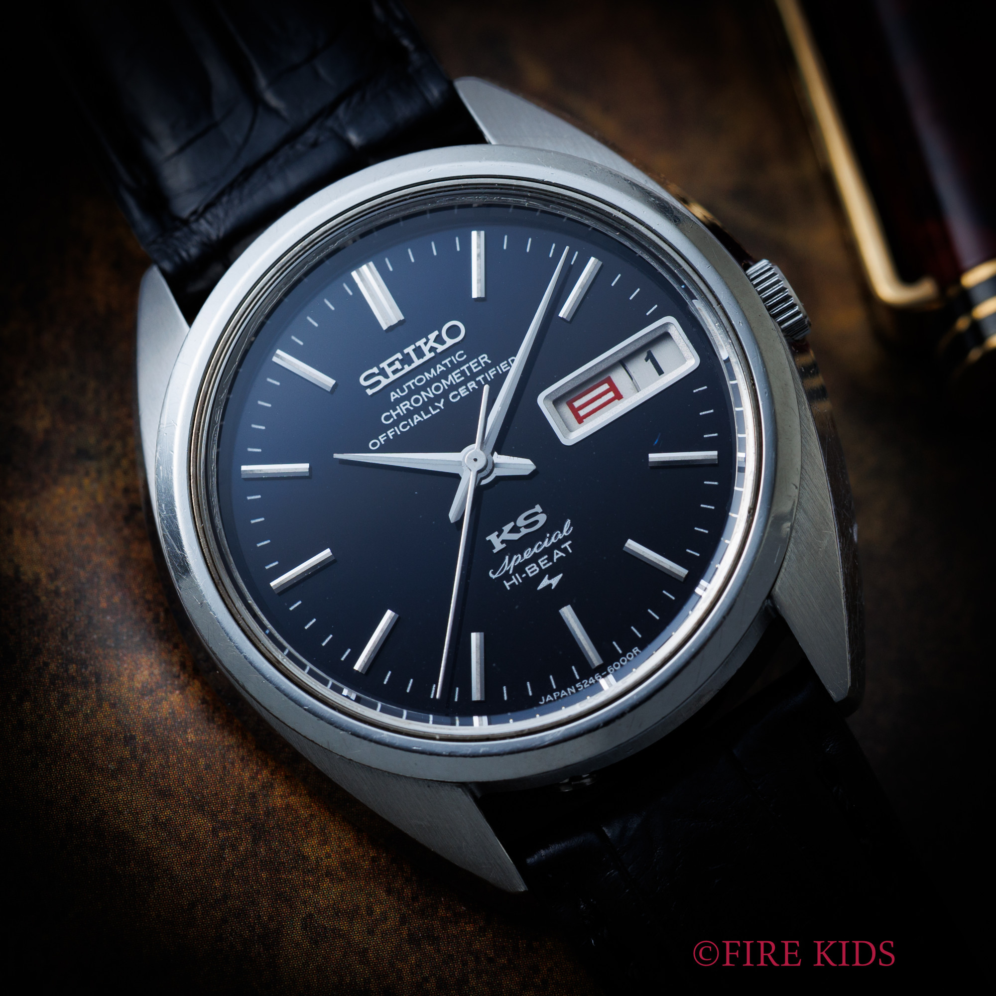 キングセイコー スぺシャル クロノメーター 1971年製 Ref.5246-6000 ハイビート自動巻クロノメーター ブラックダイヤル