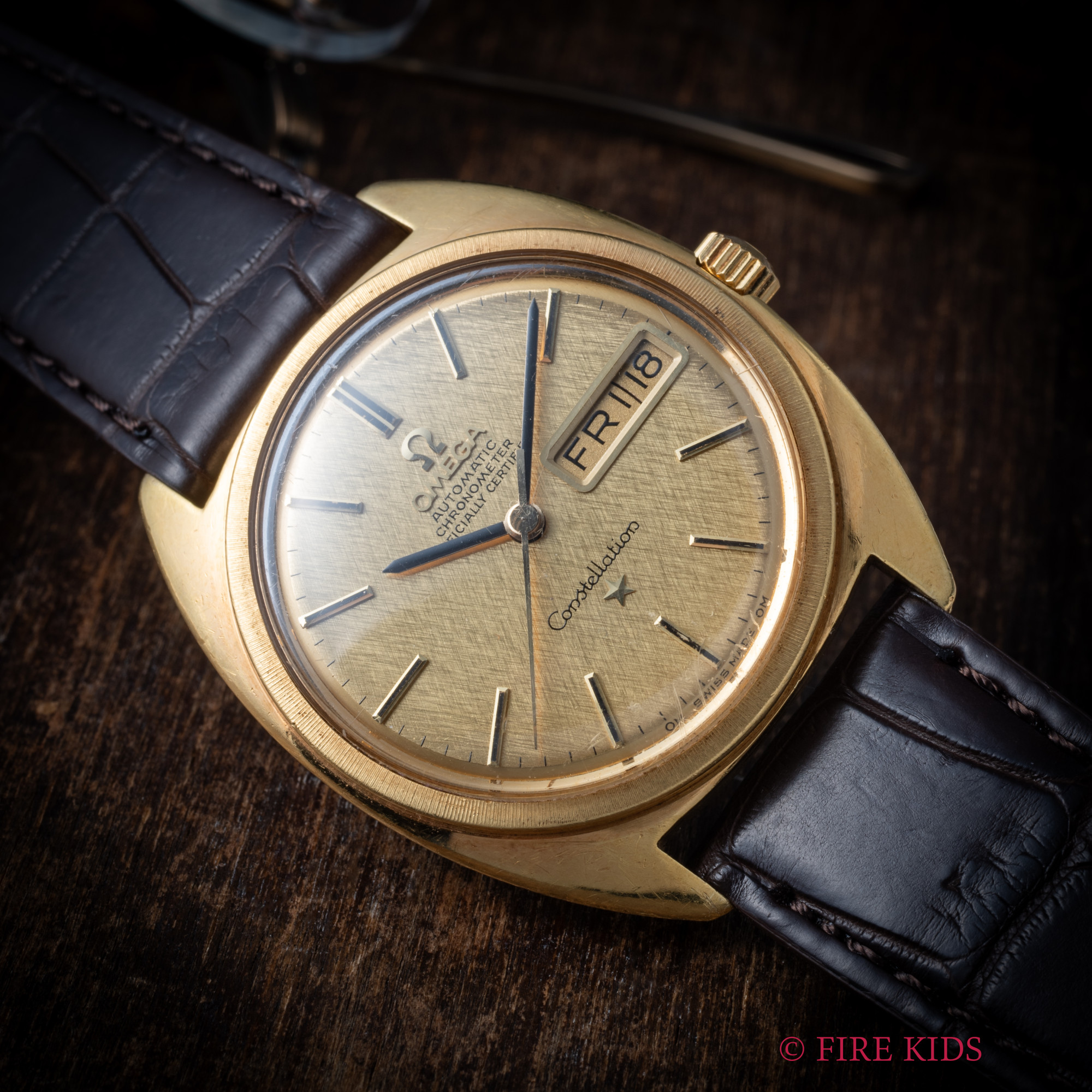 オメガ コンステレーション Cライン ジェラルドジェンタデザイン前期 18金イエローゴールド 1968年製 自動巻きクロノメーター Cal.751 Ref.168.019