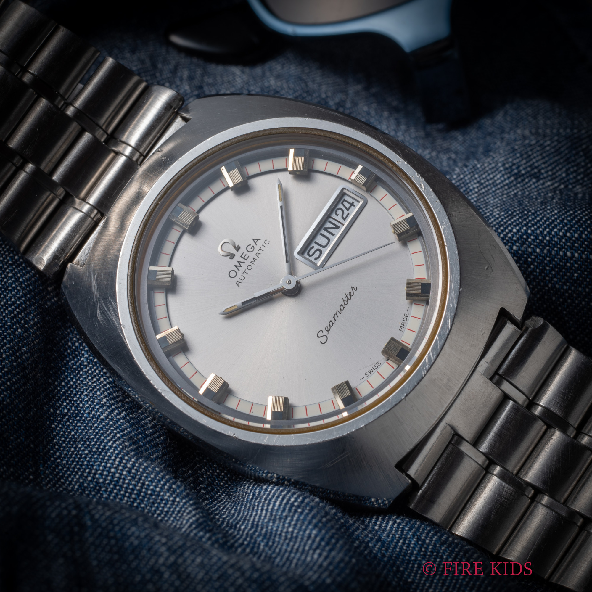 オメガ シーマスター 1970年製 自動巻き Cal.752 純正ブレス付き デイデイト