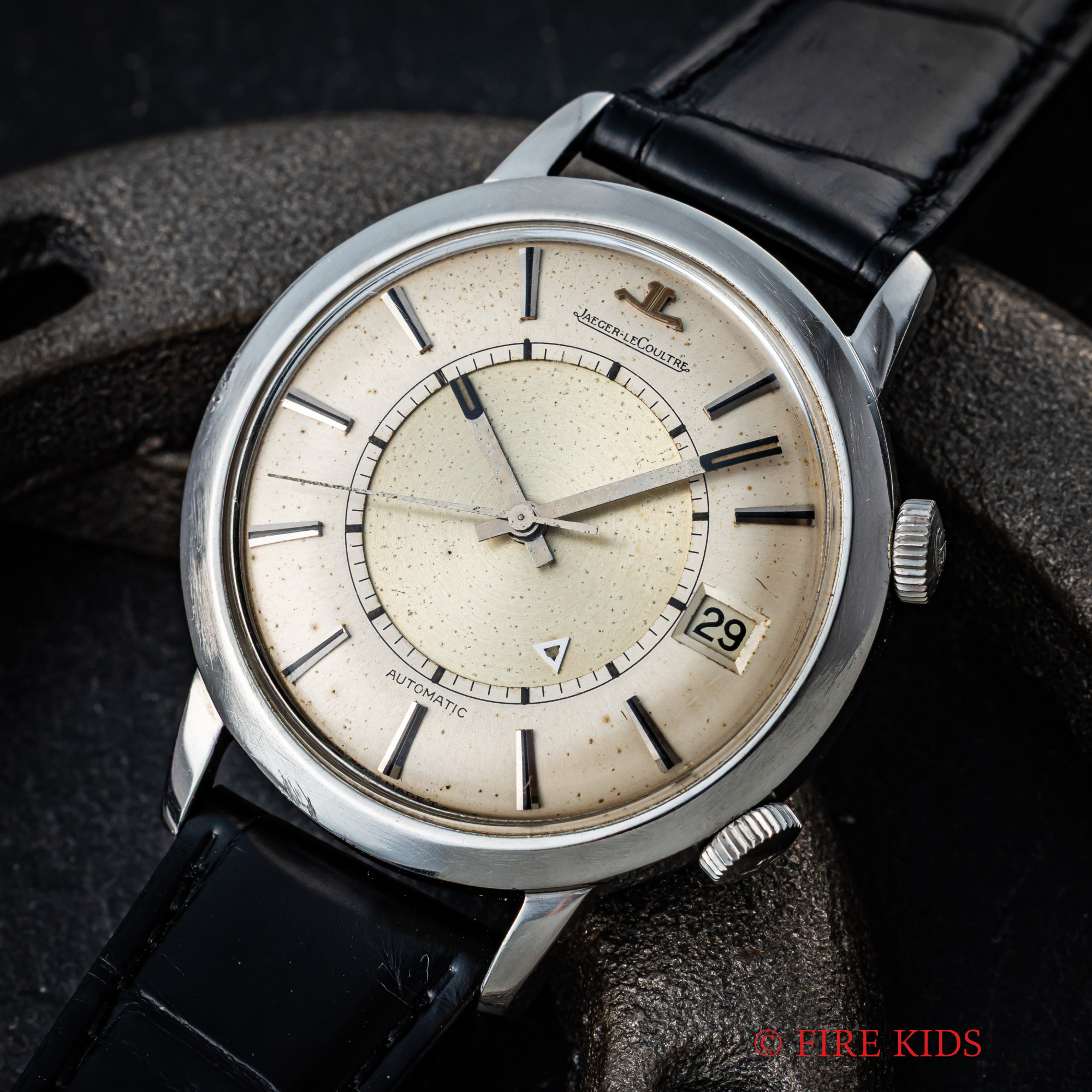 ジャガールクルト JAEGER LE COULTRE メモボックス 37mm 1960年代製 アラーム 自動巻 Cal.K825