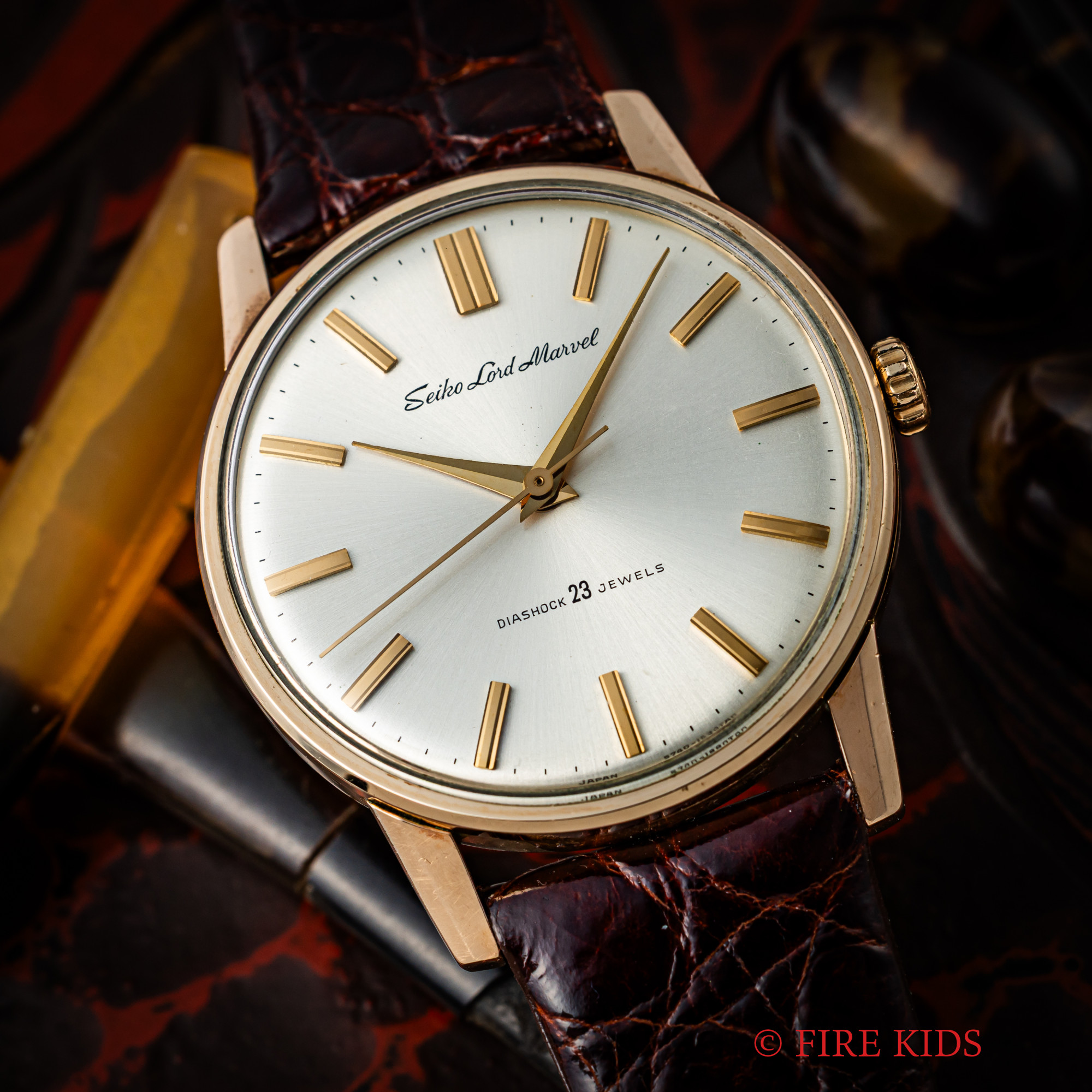 セイコー ロードマーベル 1965年製（昭和40年製） Ref.5740-1990 ロービート手巻 14金張り