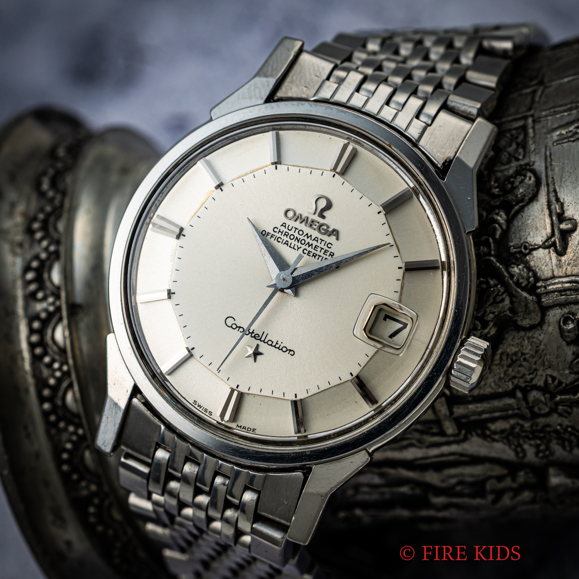 オメガ コンステレーション 12角　1967年製　自動巻きクロノメーター　Ref.168.005 Cal.564　純正ライスブレス