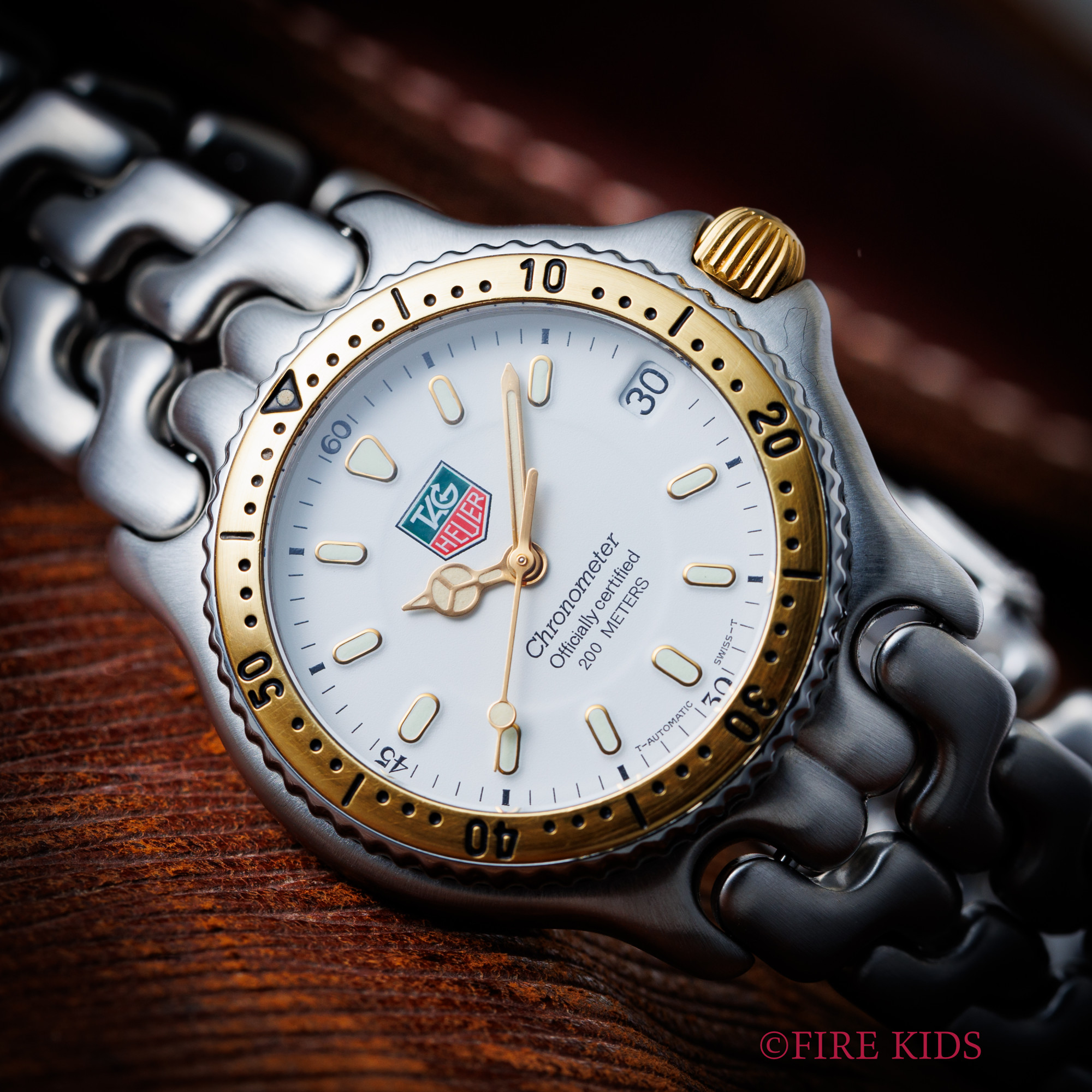 タグ・ホイヤー セル 自動巻クロノメーター 1991年ギャラ、クロノメーター証