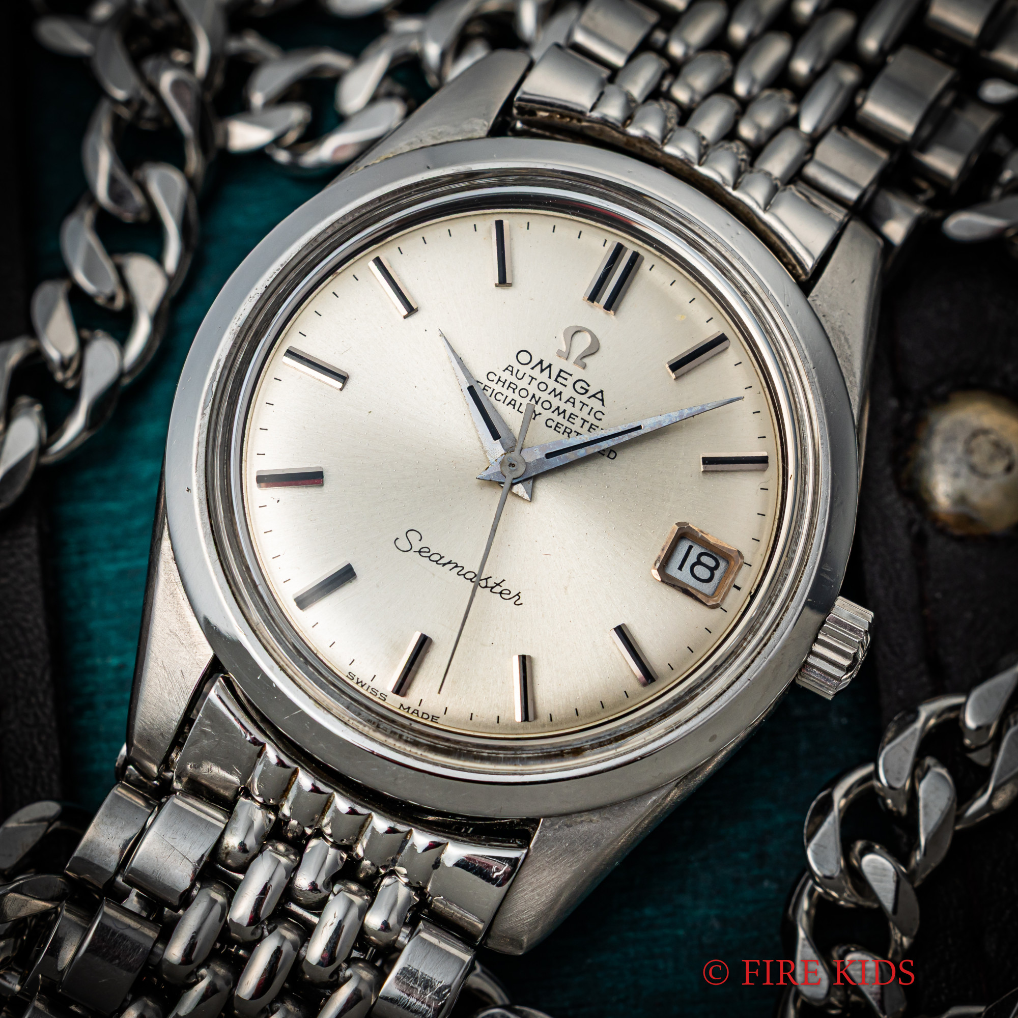 オメガ シーマスター 1968年製 Ref.168.010 クロノメーター オートマチック Cal.564 純正ライスブレス付き　