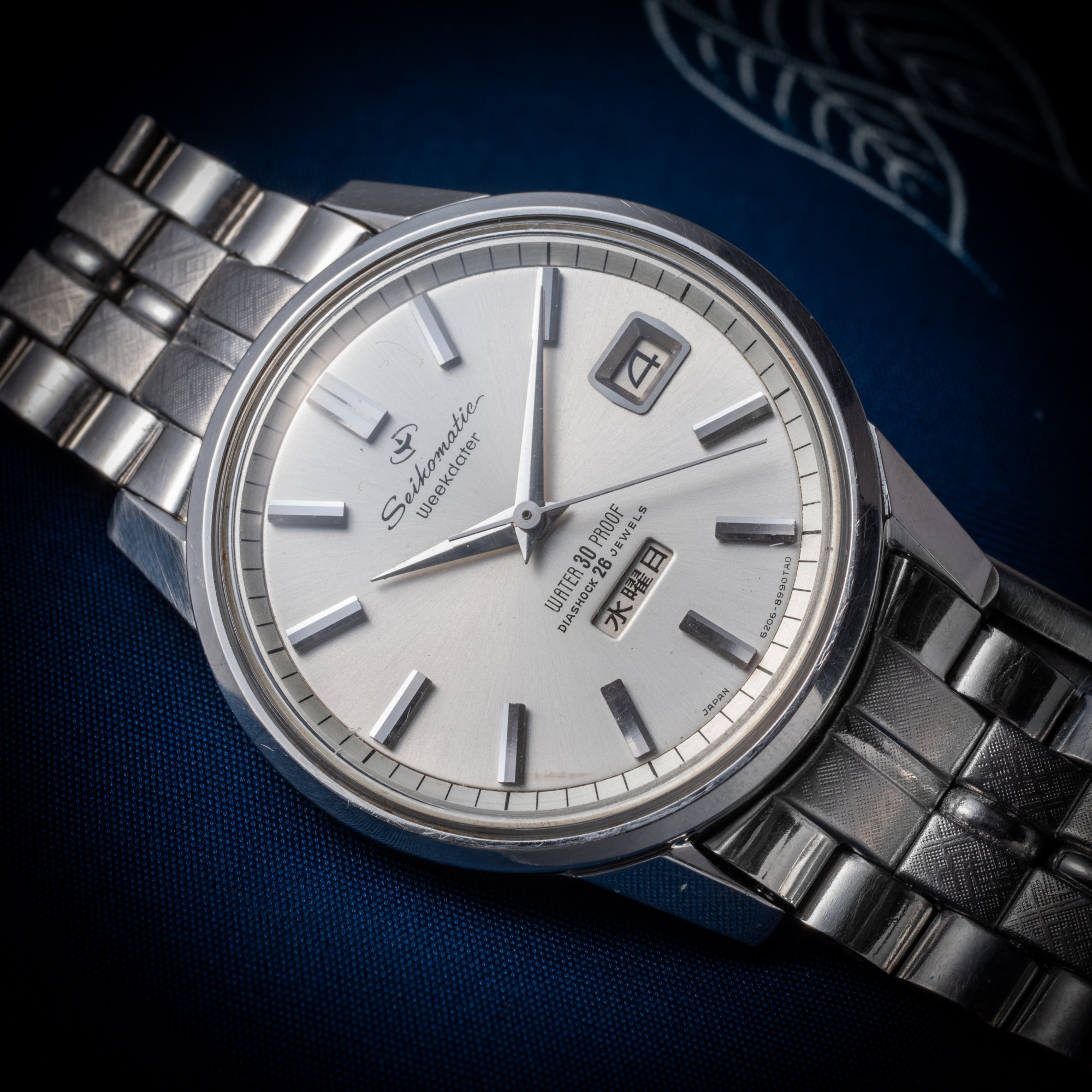 セイコー スポーツマチック ウィークデーター 1965年製 Ref.6206-8990 自動巻 ステンレスブレス