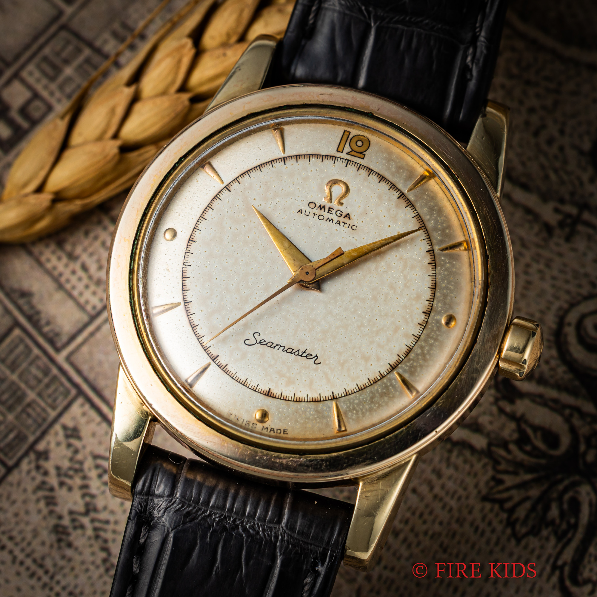 オメガ シーマスター バンパーオートマチック 1950年製 トップゴールド ダイヤル Ref.2577-4 Cal.351