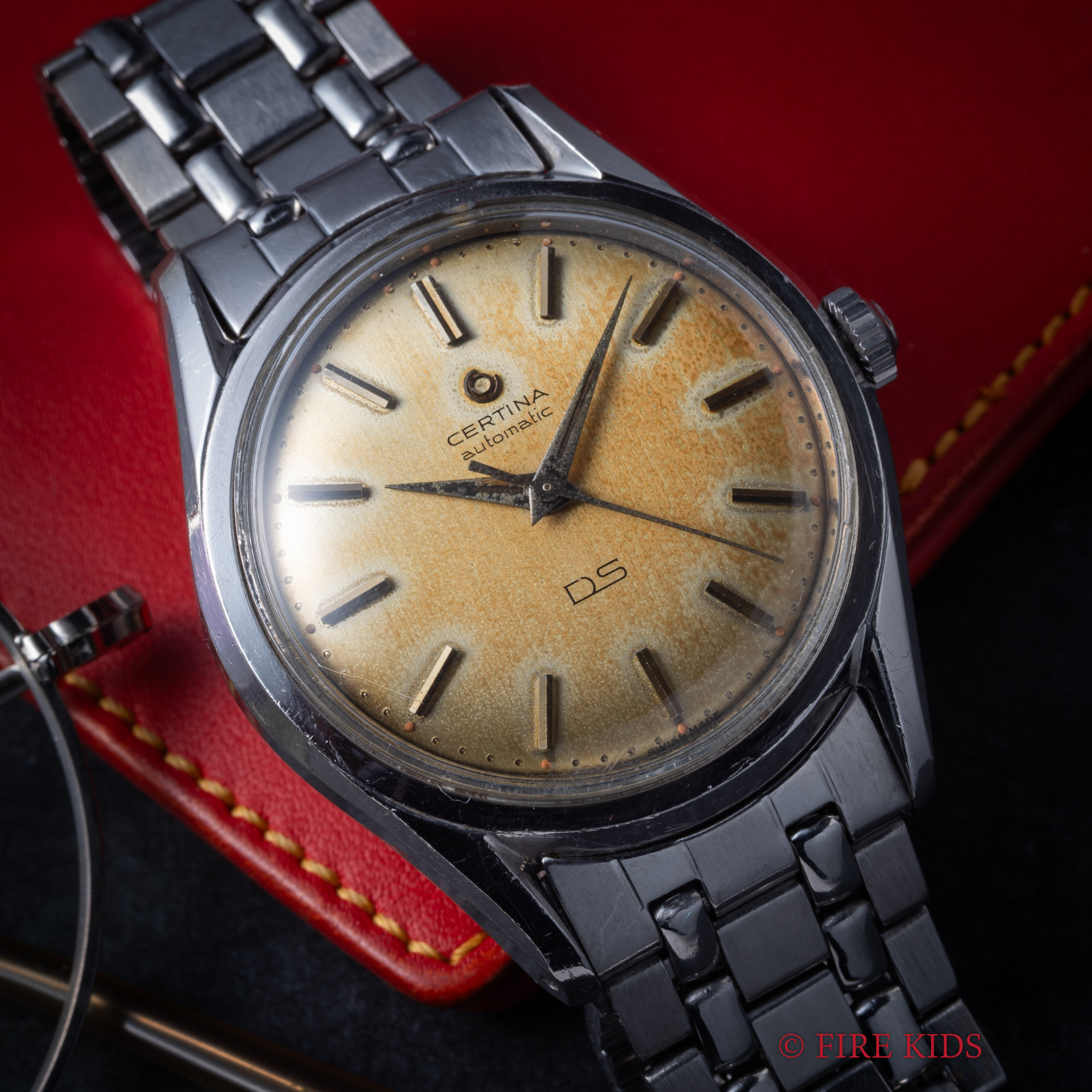 サーチナ DS（ダブルセキュリティ）1960年代製 自動巻 ゲイフレアー社製純正ステンレスブレス