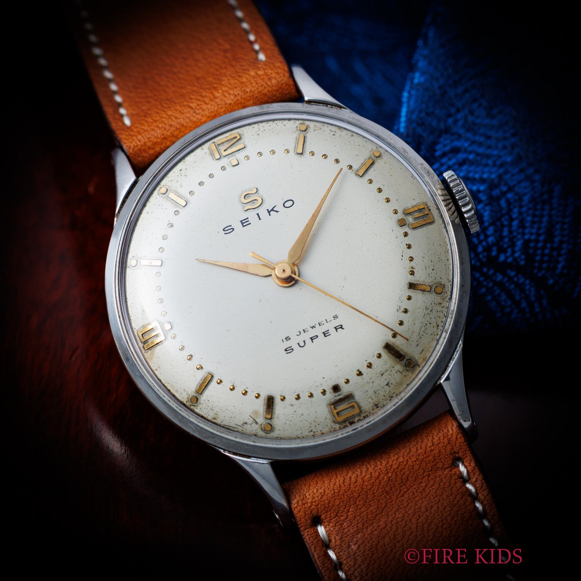 セイコー スーパー 1955年製 セクターダイヤル 15石手巻