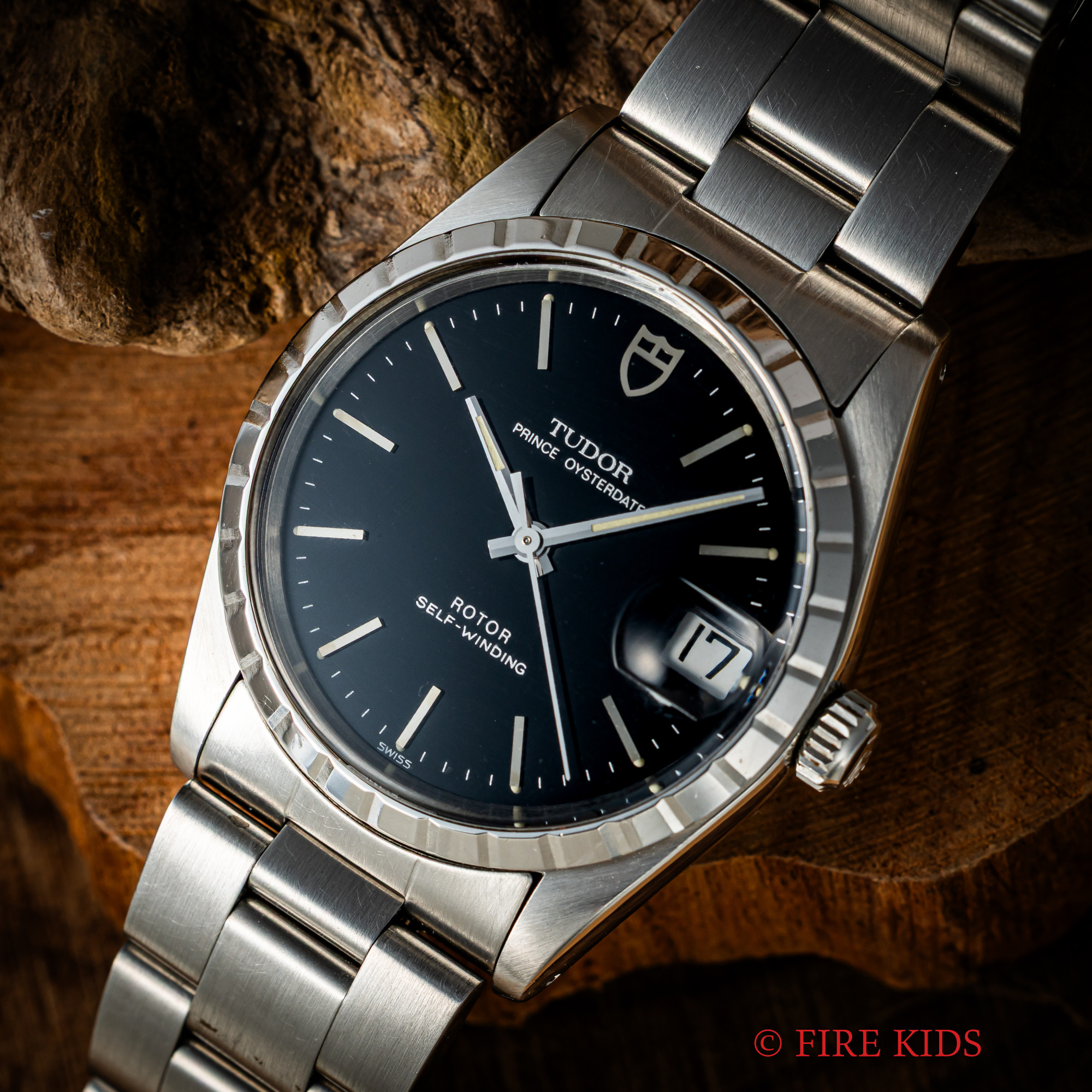 チューダー プリンスオイスターデイト 1989年製 Ref.74020 ブラックダイヤル