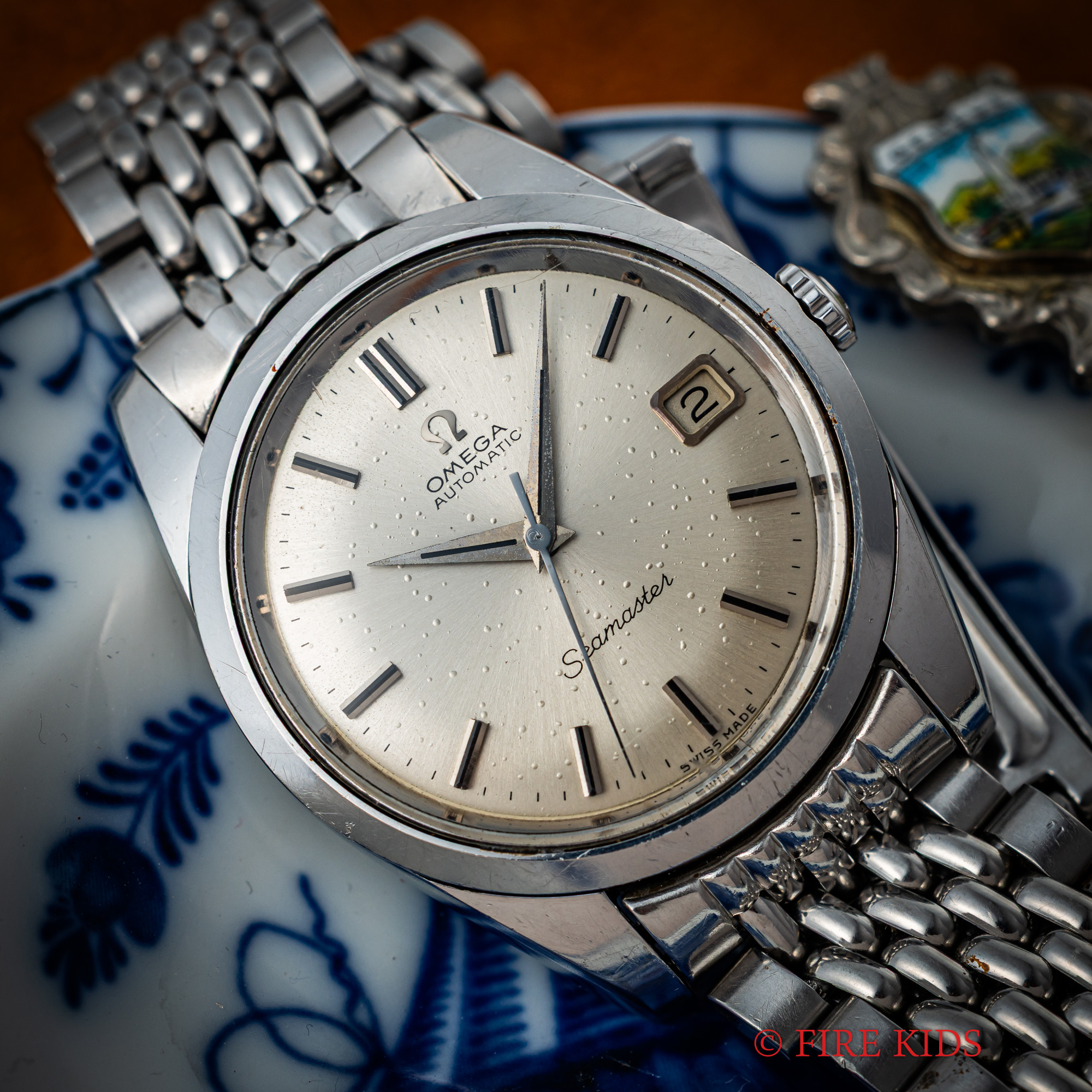 オメガ シーマスター 1966年製 オートマチック 純正ブレス Ref.166.010 Cal.565 ドルフィンハンド