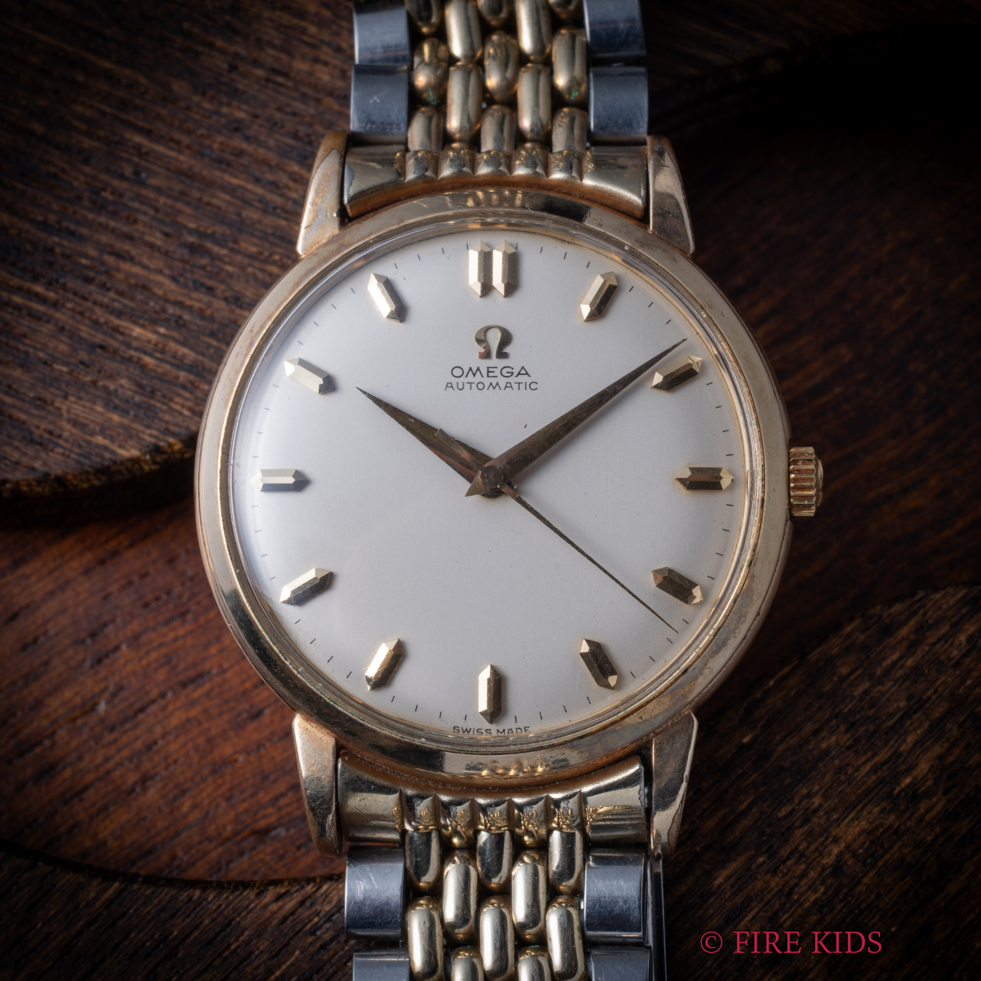 オメガ GFケース コンビブレス 1958年製 全回転ローター自動巻 Cal.501