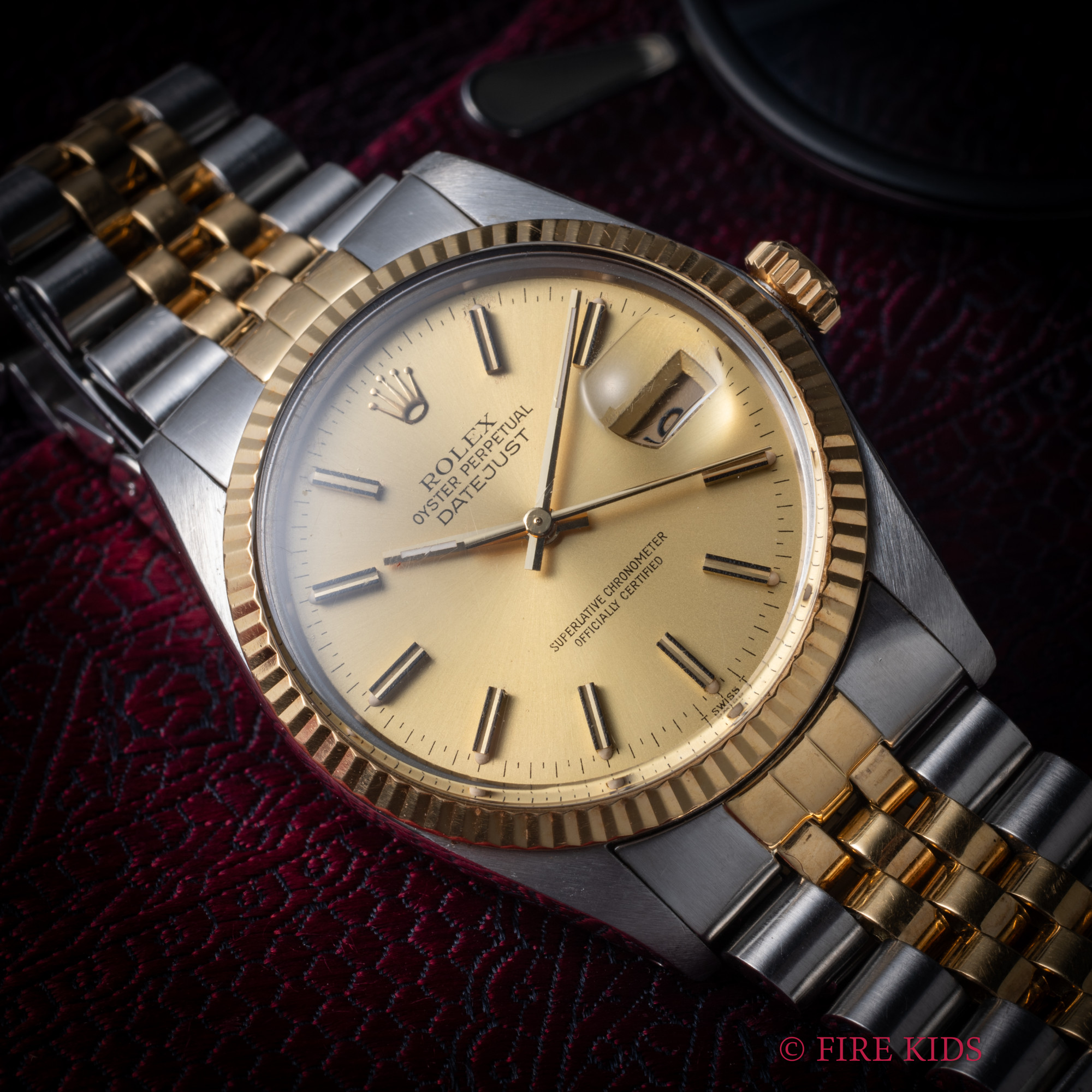 ロレックス デイトジャストコンビ 1983年製 Ref.16013 自動巻クロノメーター 純正ジュビリーコンビブレス