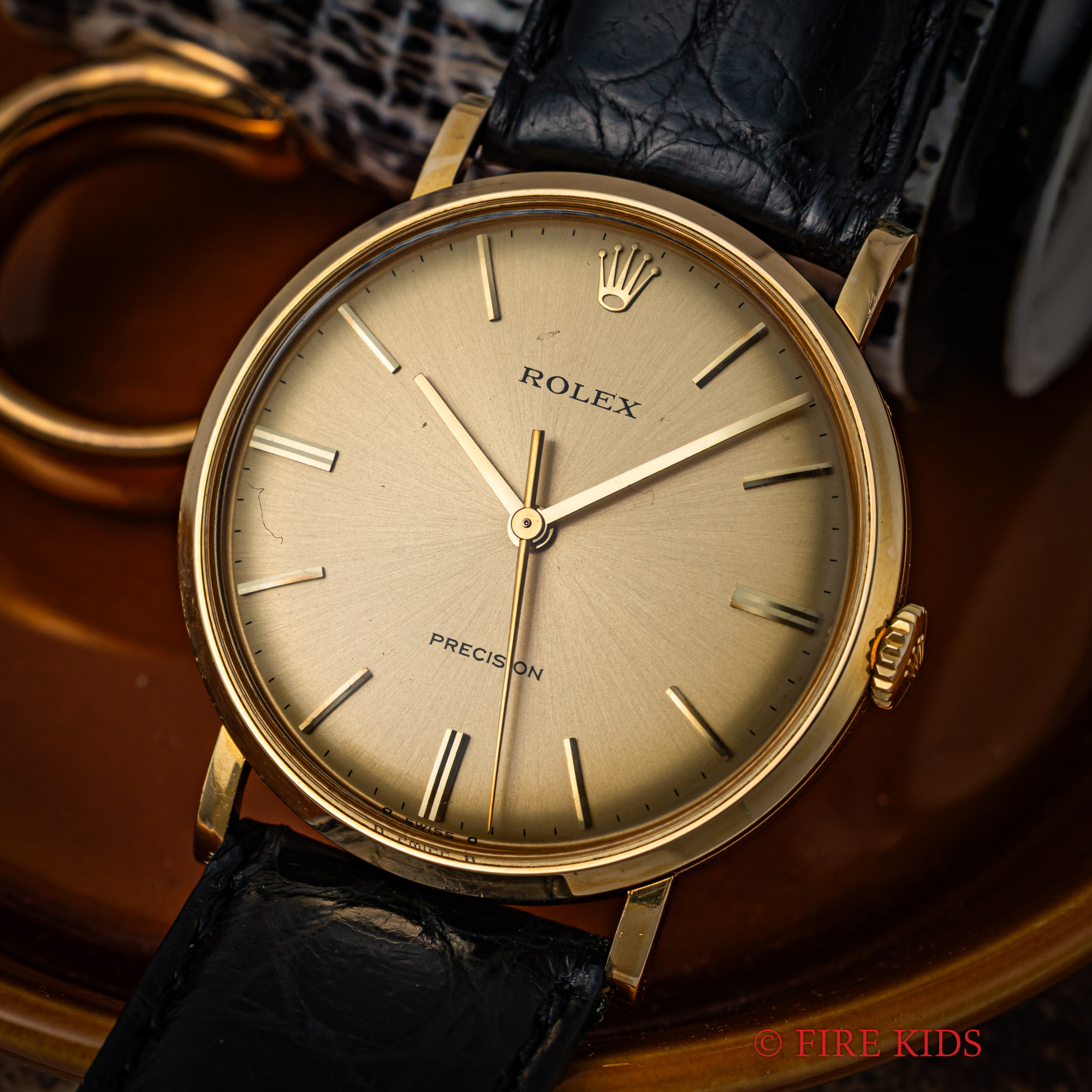 ロレックス 18金無垢プレシジョン 1971年製 Ref.3410 手巻 Cal.1225