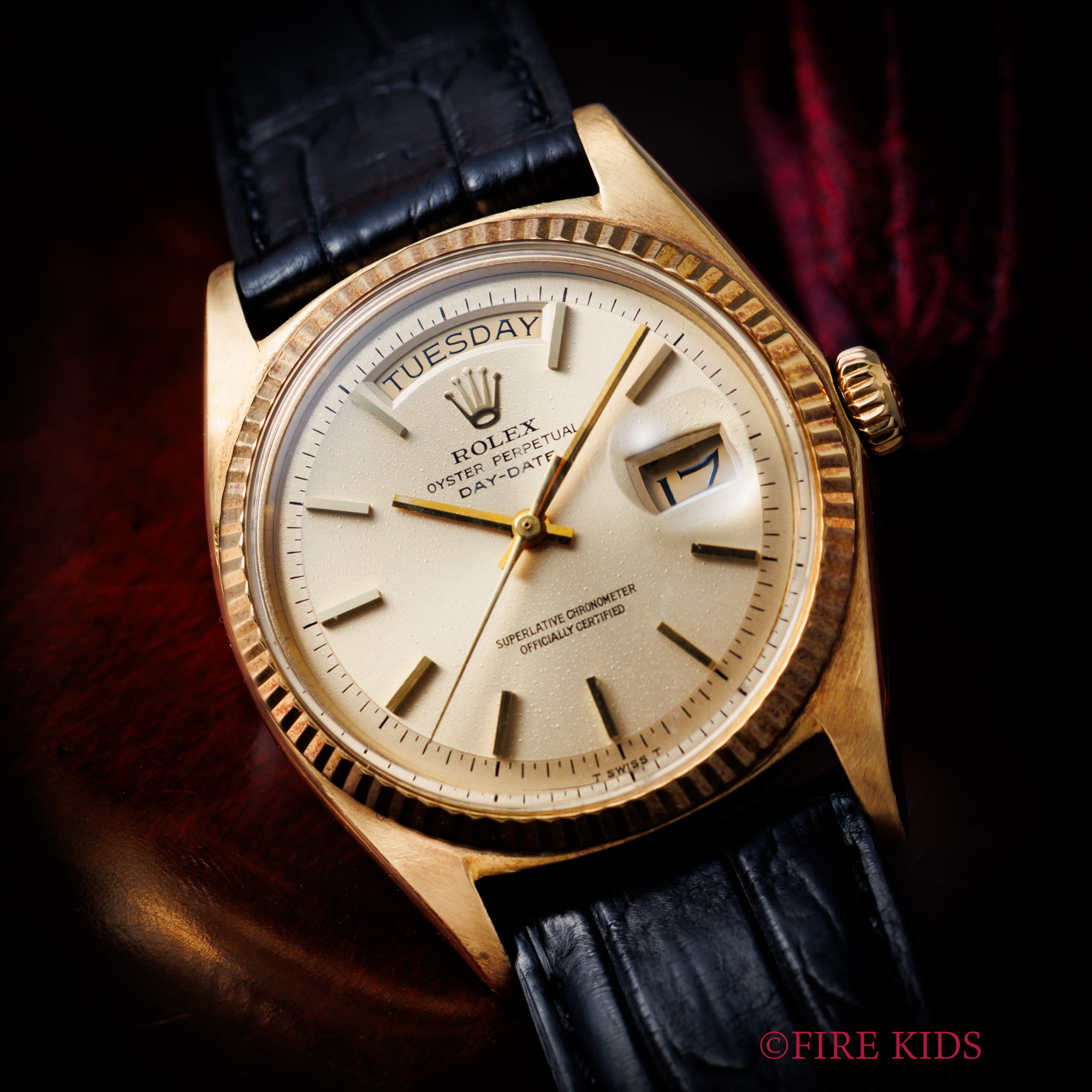 ロレックス 18金無垢デイデイト Ref.1803 1968年製 自動巻クロノメーター 夜光無しダイヤル