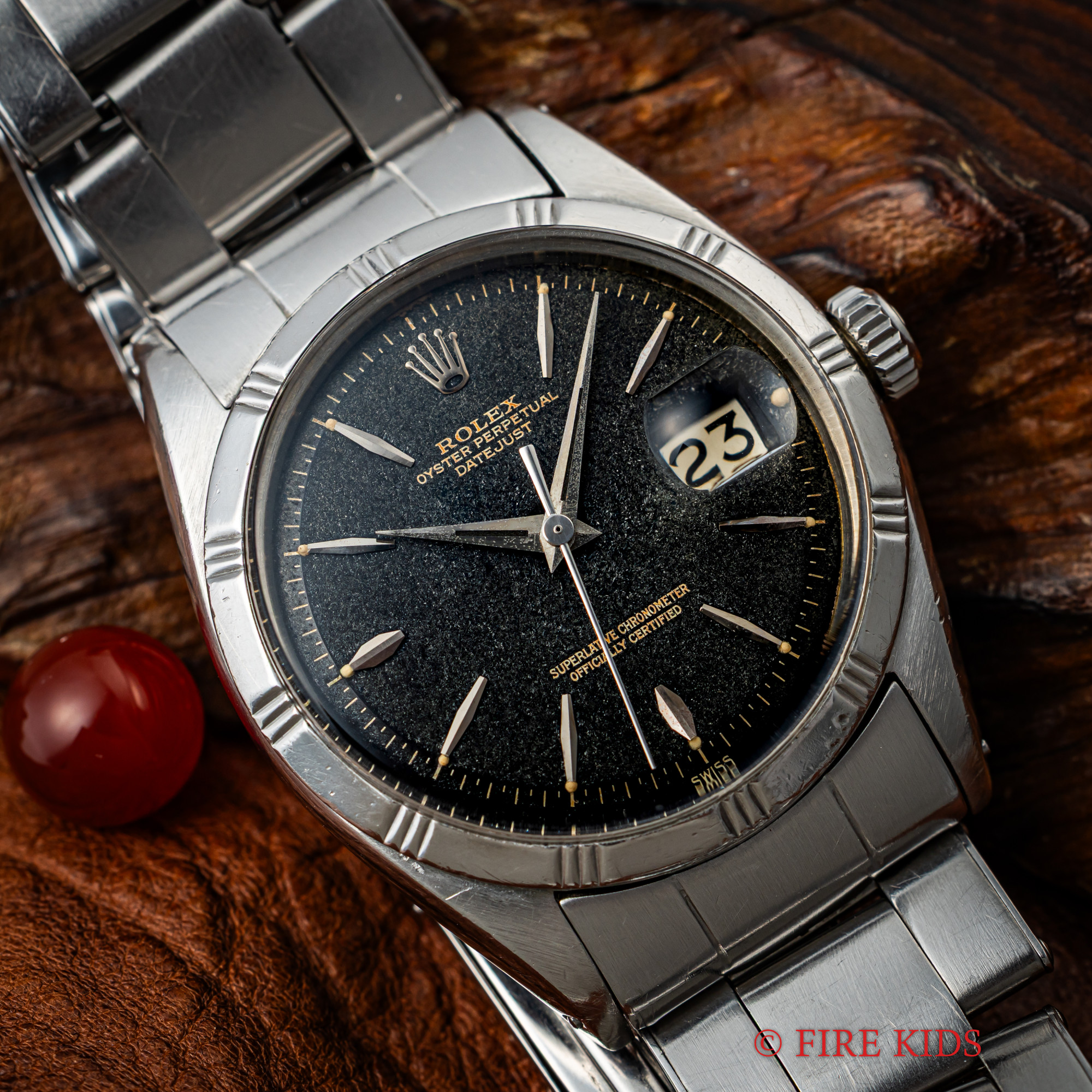 ロレックス デイトジャスト スリーテッド Ref.1603 1960年製 オリジナルブラックダイヤル ギルド