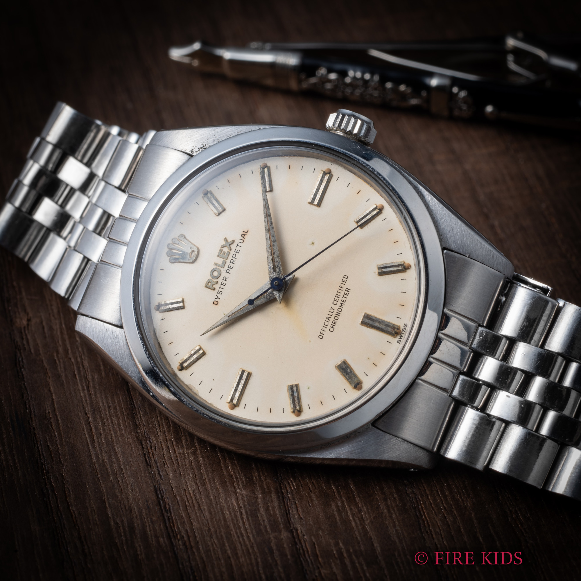 ロレックス オイスターパーペチュアル 1959年製 ビッグケース Ref.6614 自動巻 Cal.1030 純正ジュビリーブレス