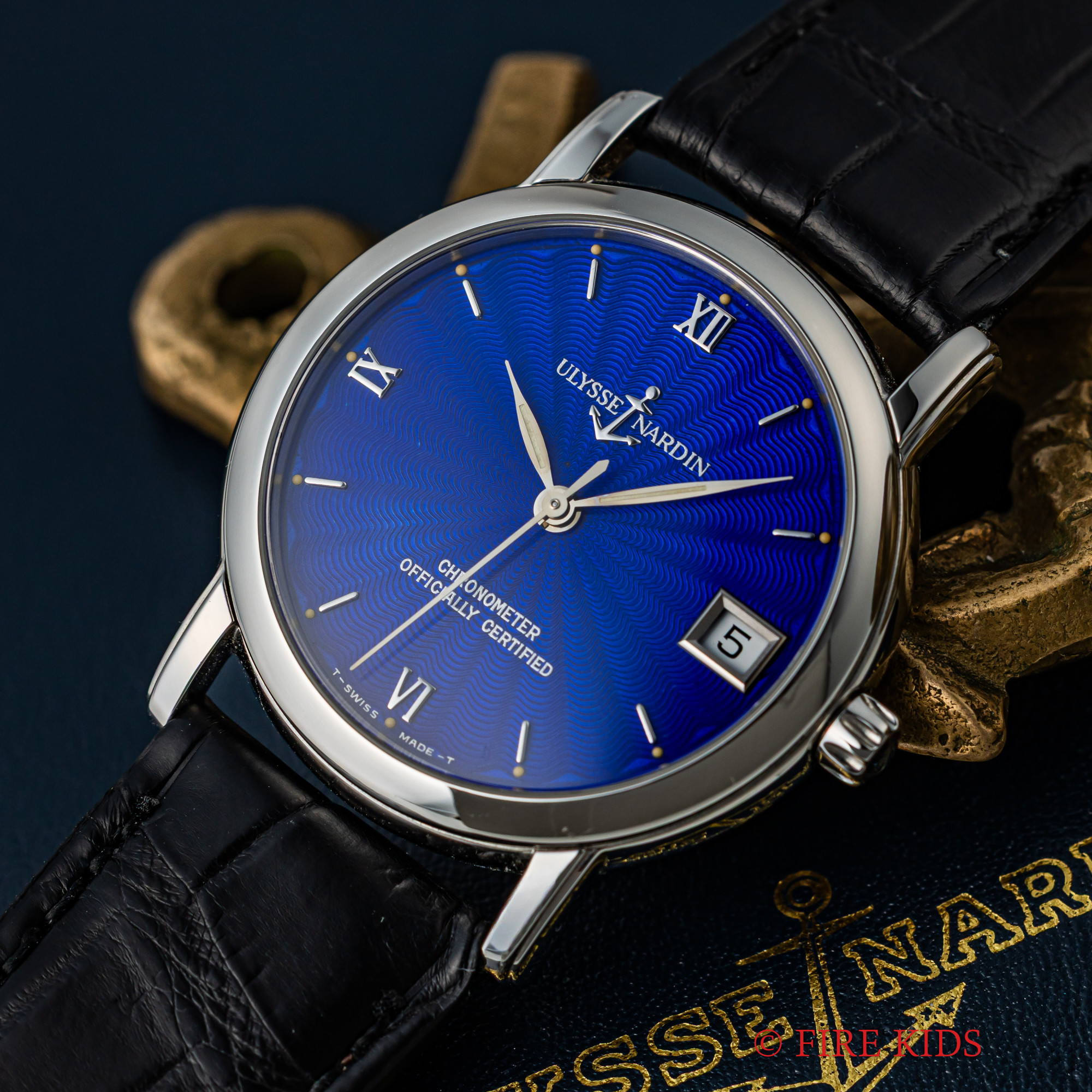 ULYSSE NARDIN　ユリスナルダン　サンマルコ　コバルトブルーエナメル文字盤　1995年販売保証書