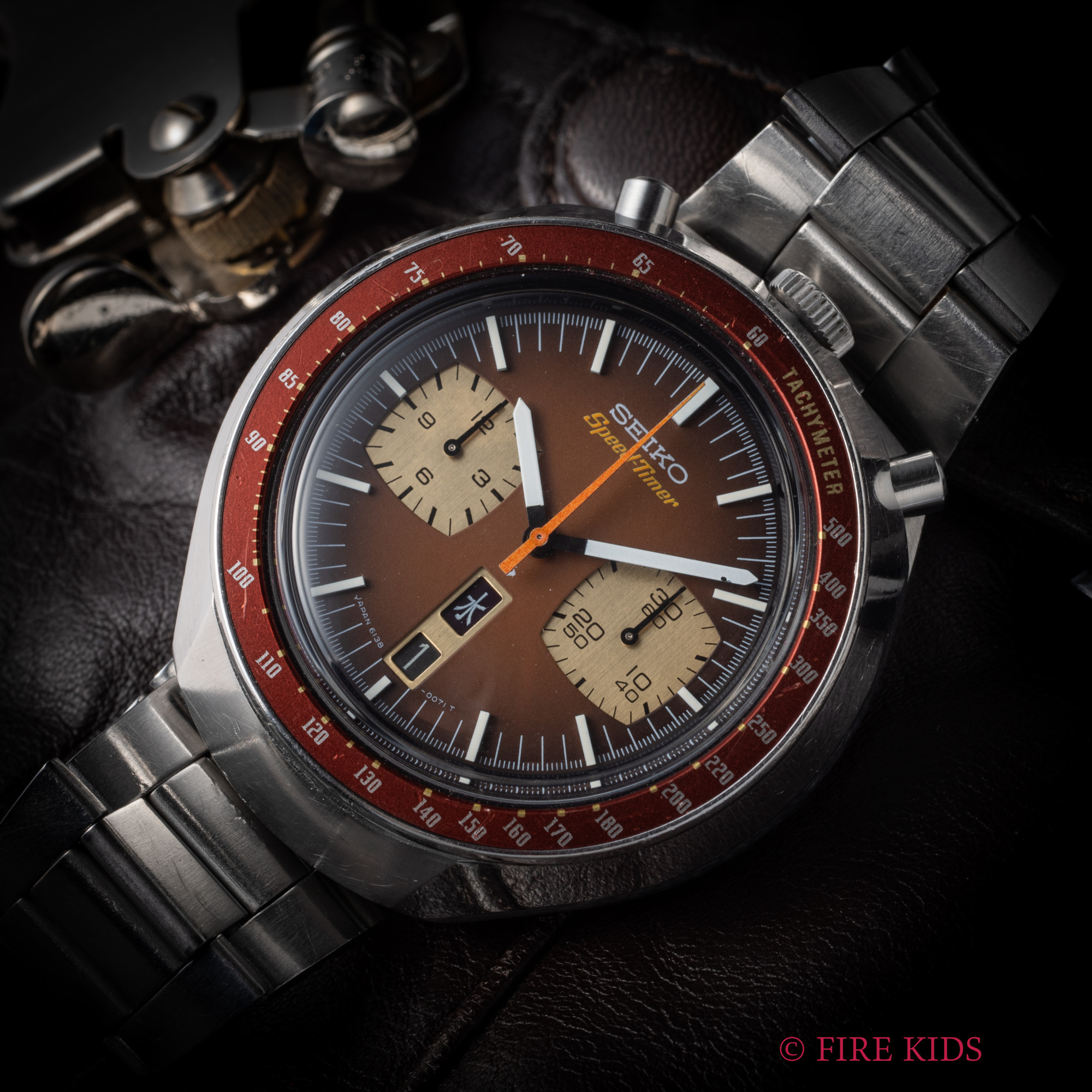 セイコー 茶馬 ブレス スピードタイマー Ref.6138-0040 1976年製