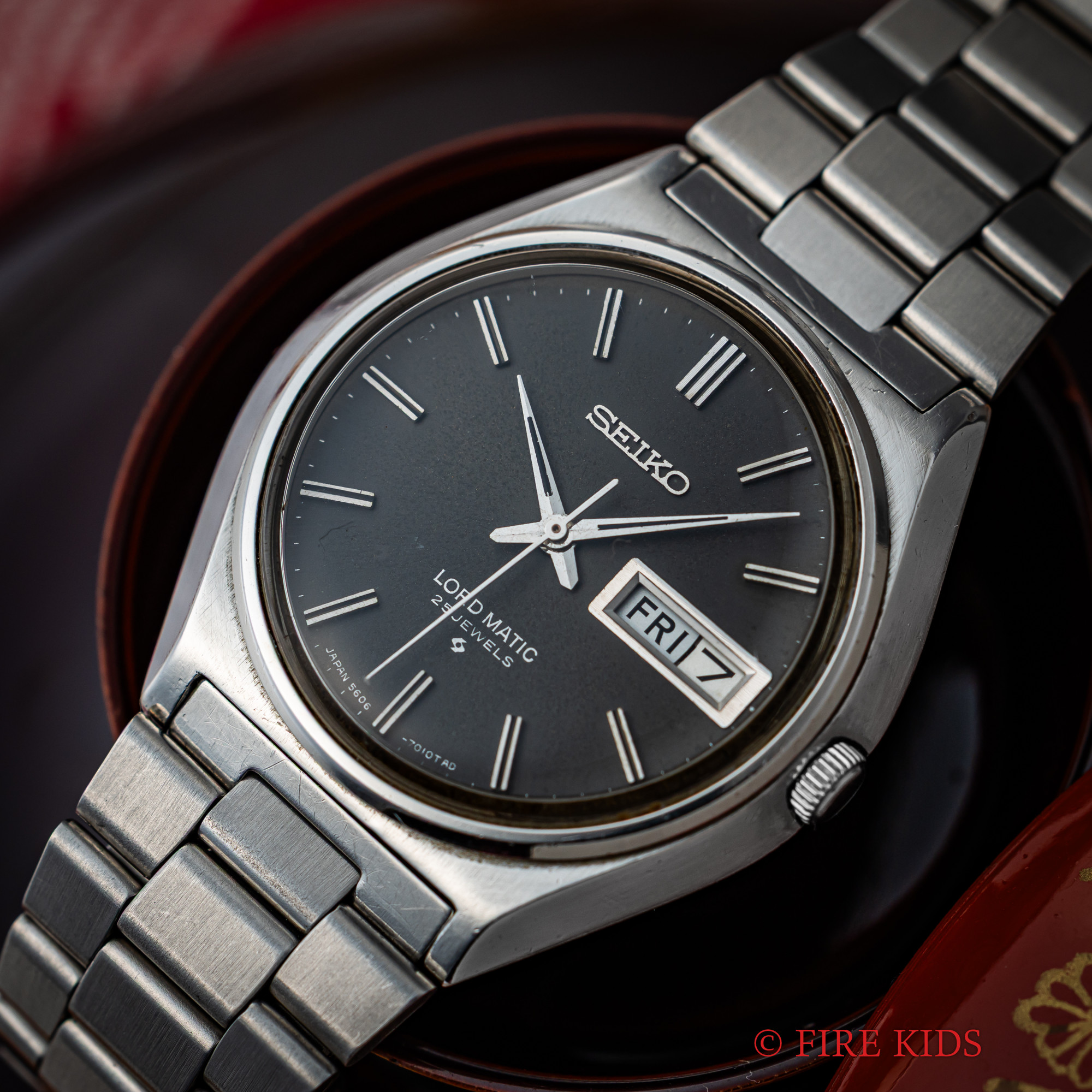 セイコー ロードマチック グレー 1978年製 Ref.5606-7010