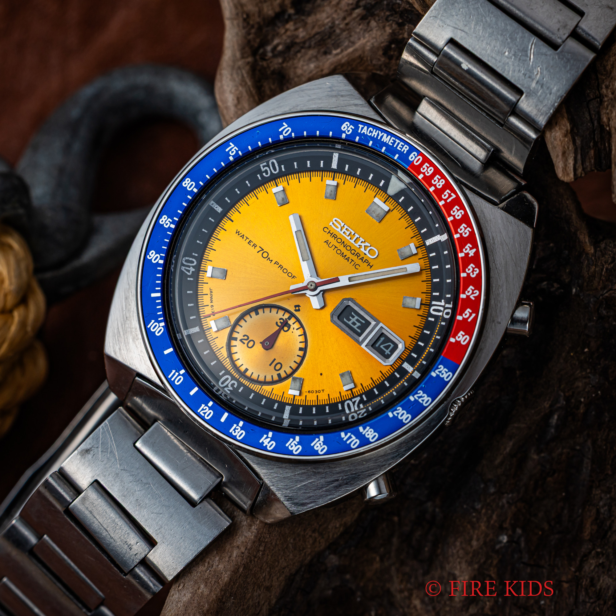 セイコー クロノグラフ 1969年製（昭和44年製） “ポーグ” Ref.6139-6000 自動巻クロノグラフ 純正ブレス