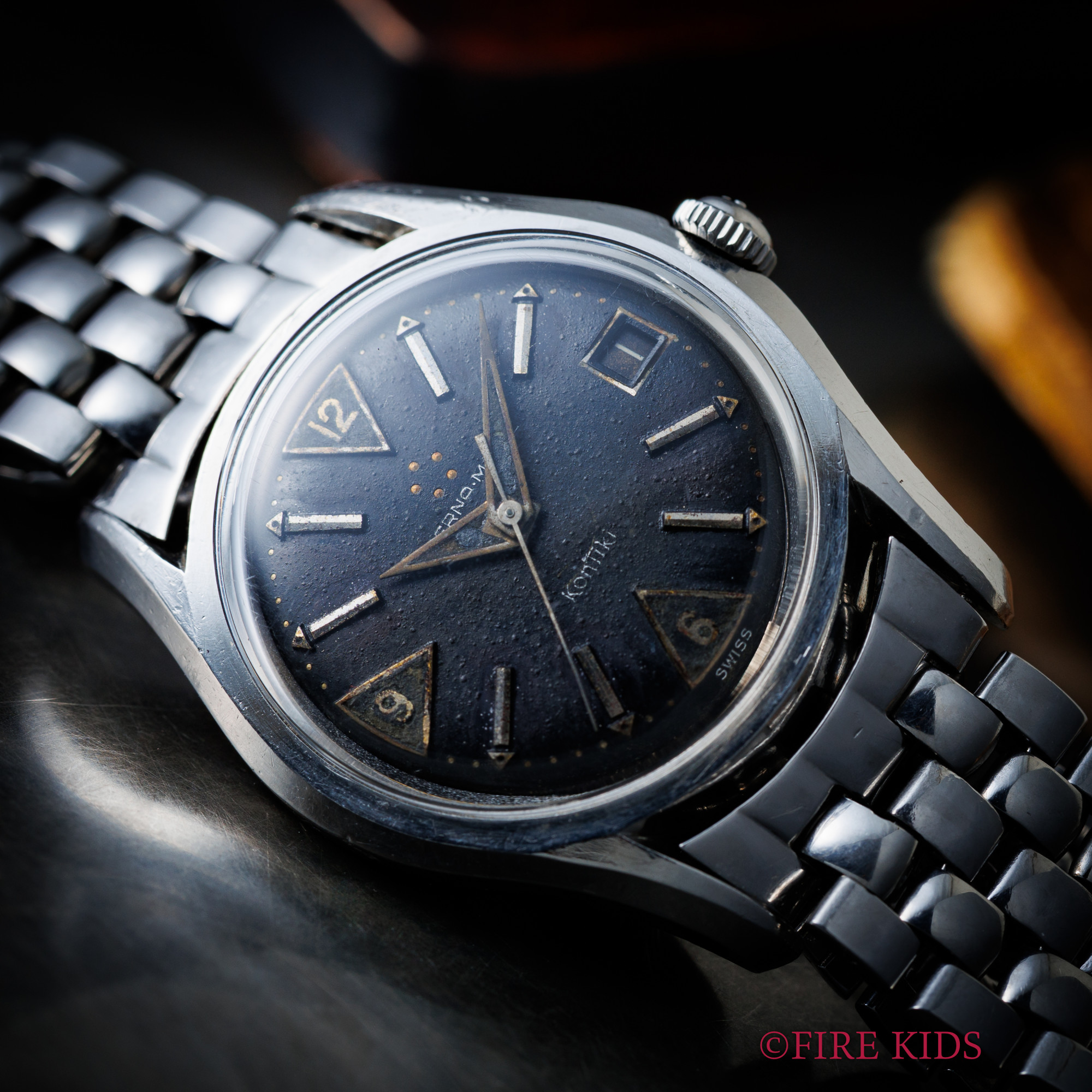 エテルナ コンチキ ファーストモデル 1960年代前半製 Ref.130T 自動巻 Cal.1422 メダリオン 純正ステンレスブレス